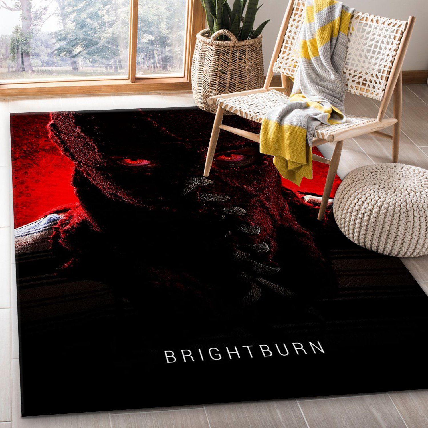 Brightburn Rug Movie Rug Home Decor Floor Decor - Indoor Outdoor Rugs