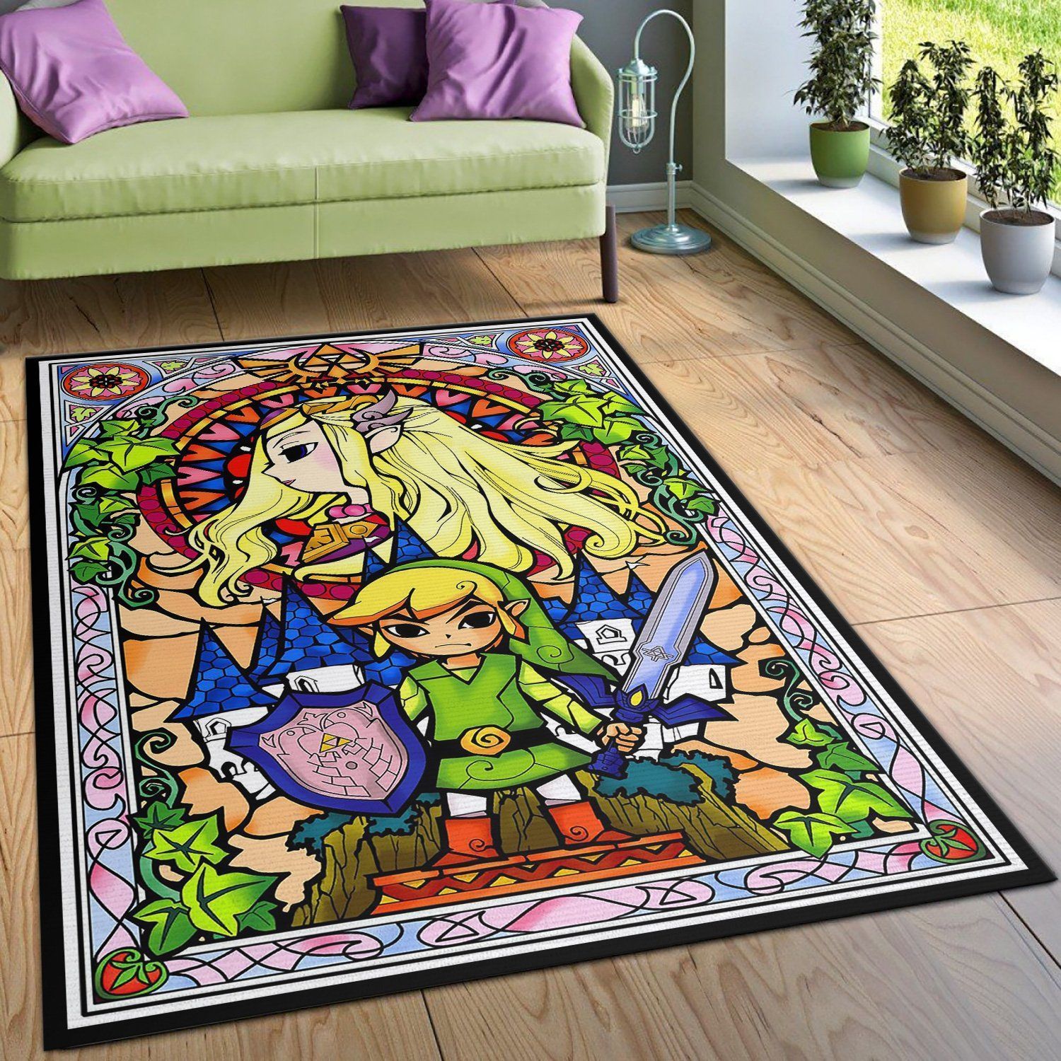 The Legend of Zelda Area Rug Floor Decor - Indoor Outdoor Rugs