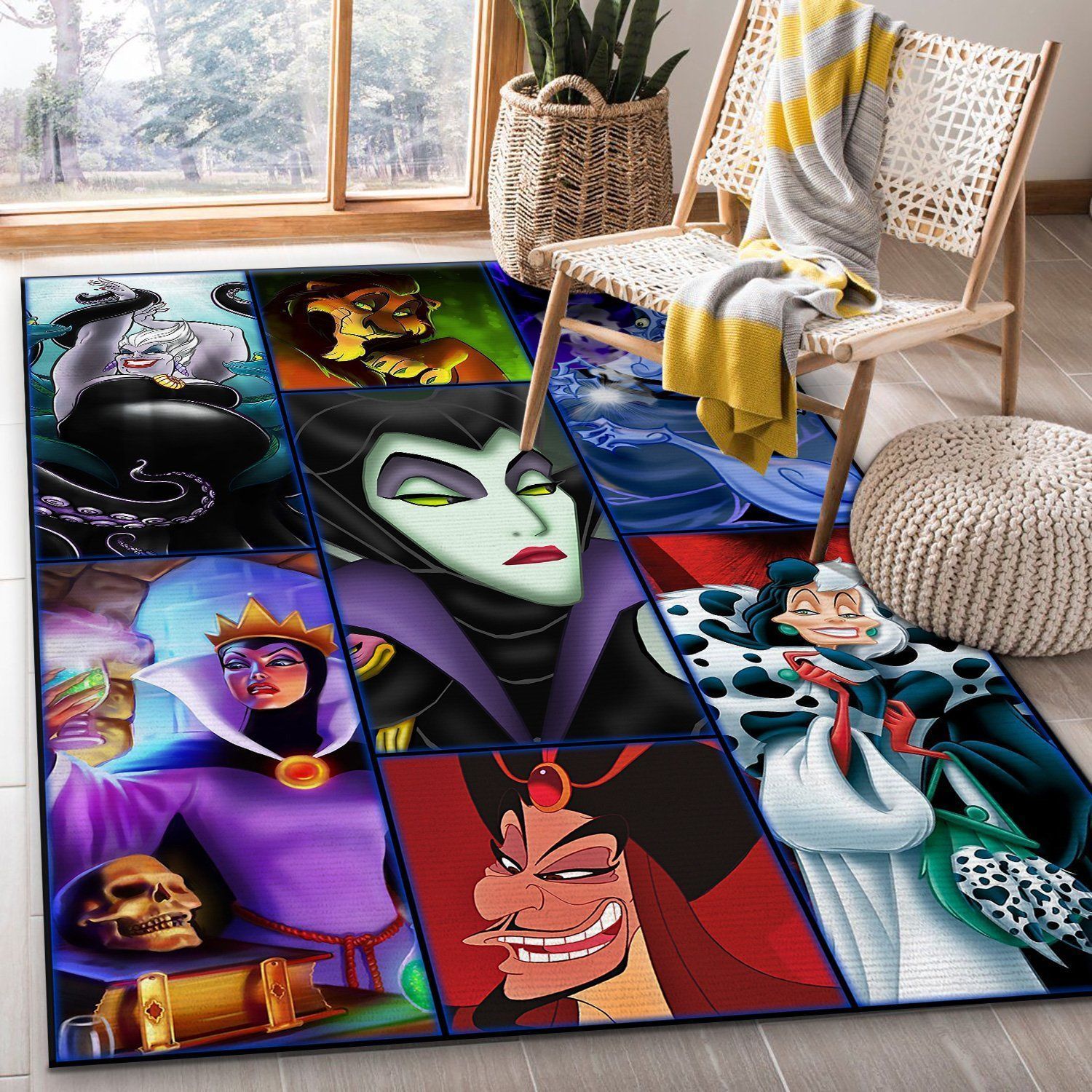 Disney Villains 2 Area Rugs Disney Movies Living Room Carpet FN231207 Local Brands Floor Decor The US Decor - Indoor Outdoor Rugs