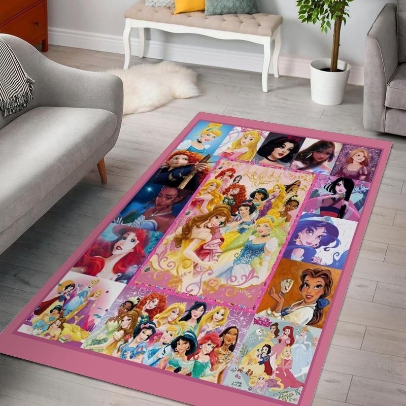 Disneys Princesses Living Room Area Rug For Christmas, Bedroom Rug,  Family Gift US Decor - Indoor Outdoor Rugs