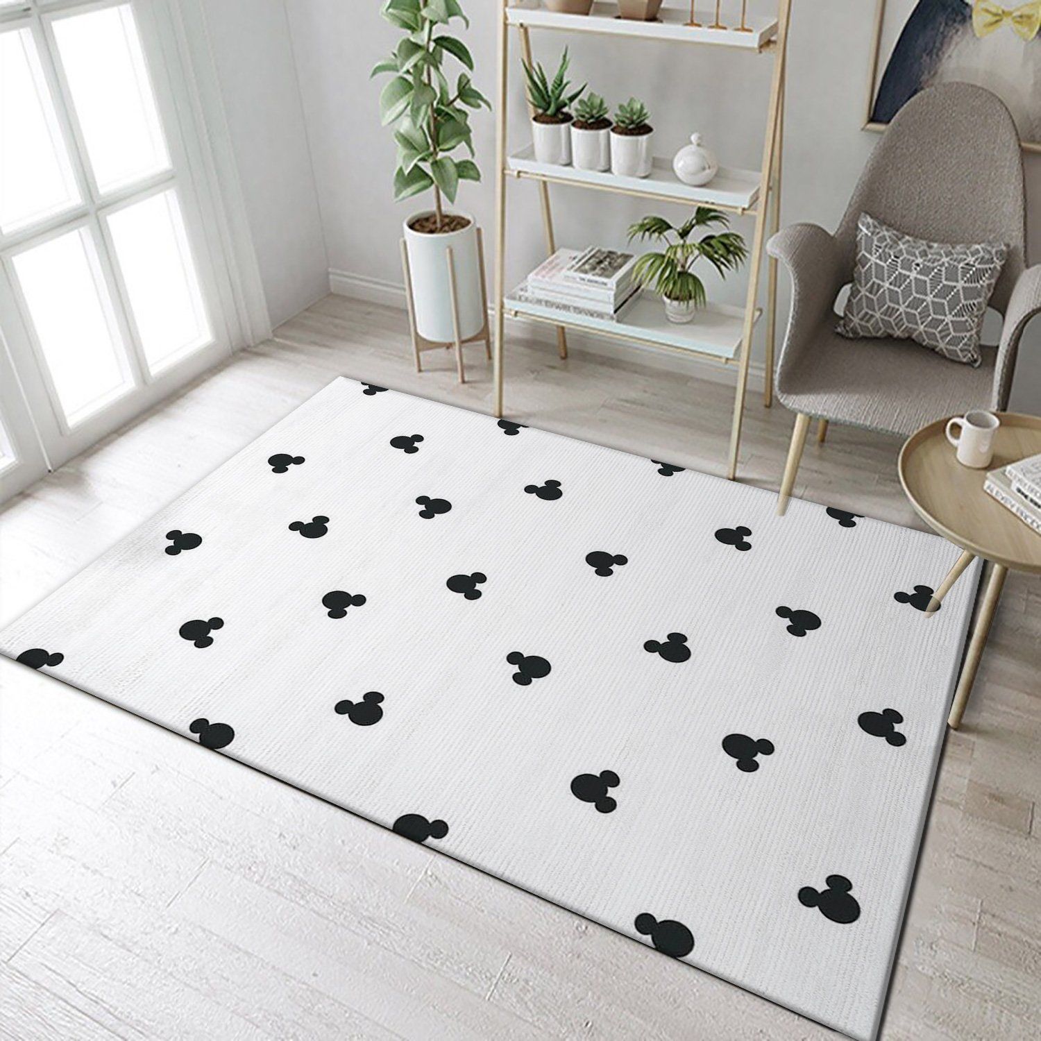 Mickey Mouse Head Pattern Movie Area Rug, Kitchen Rug, US Gift Decor - Indoor Outdoor Rugs