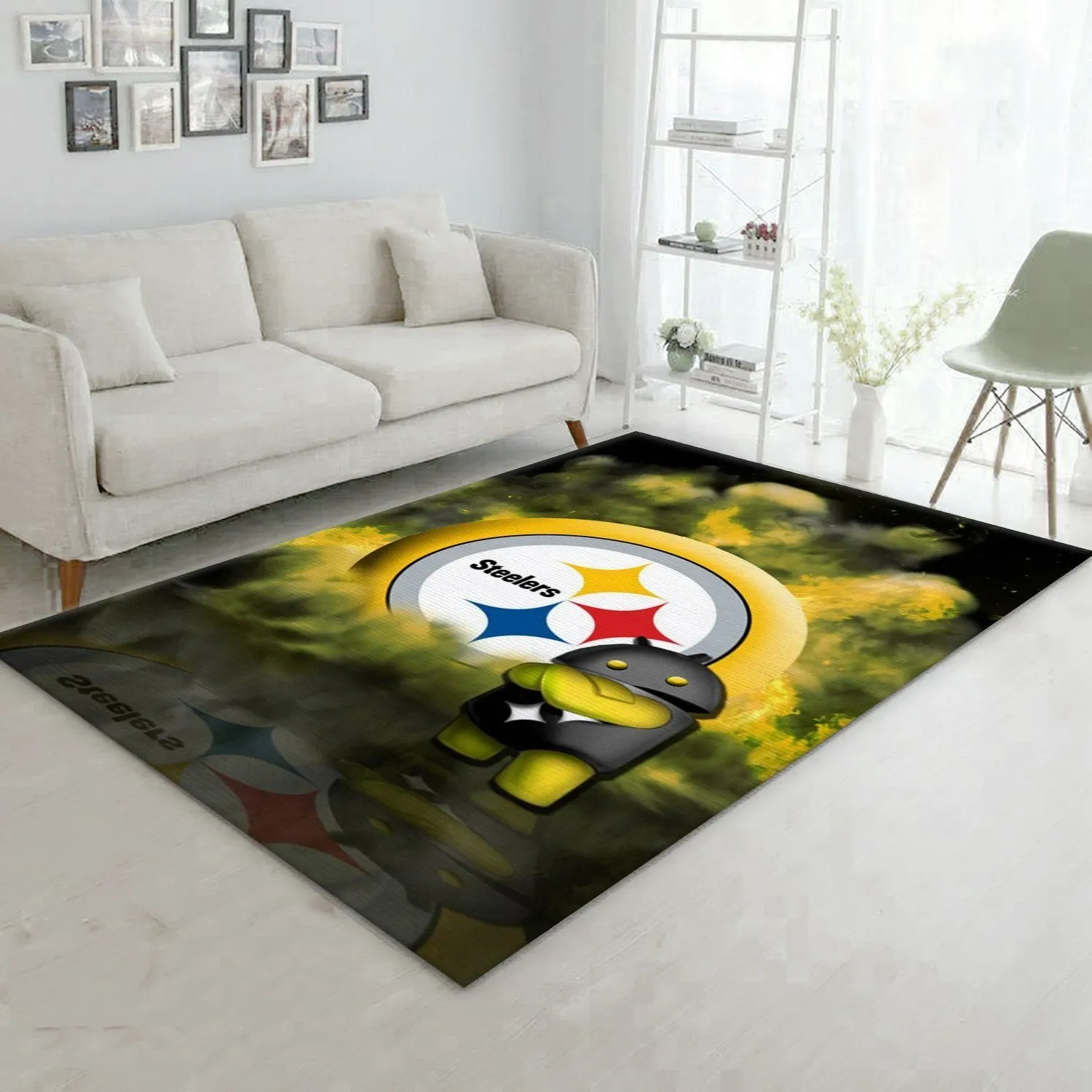 Pittsburgh Steelers 17 Nfl Area Rug For Gift Bedroom Rug US Gift Decor - Indoor Outdoor Rugs