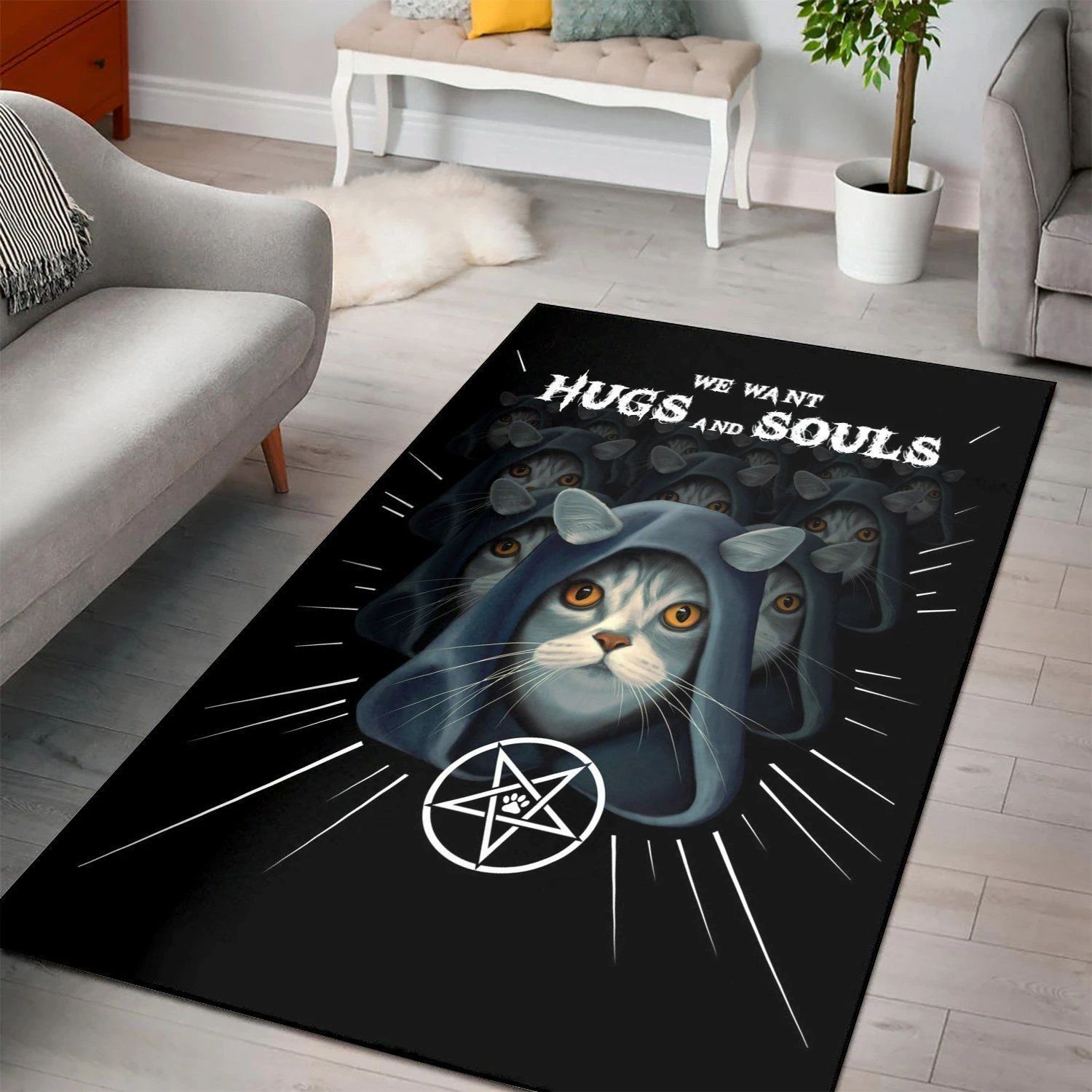 Cat Conspiracy  Area Rug ,  Christmas Gift, Floor Decor Home Decor - Indoor Outdoor Rugs