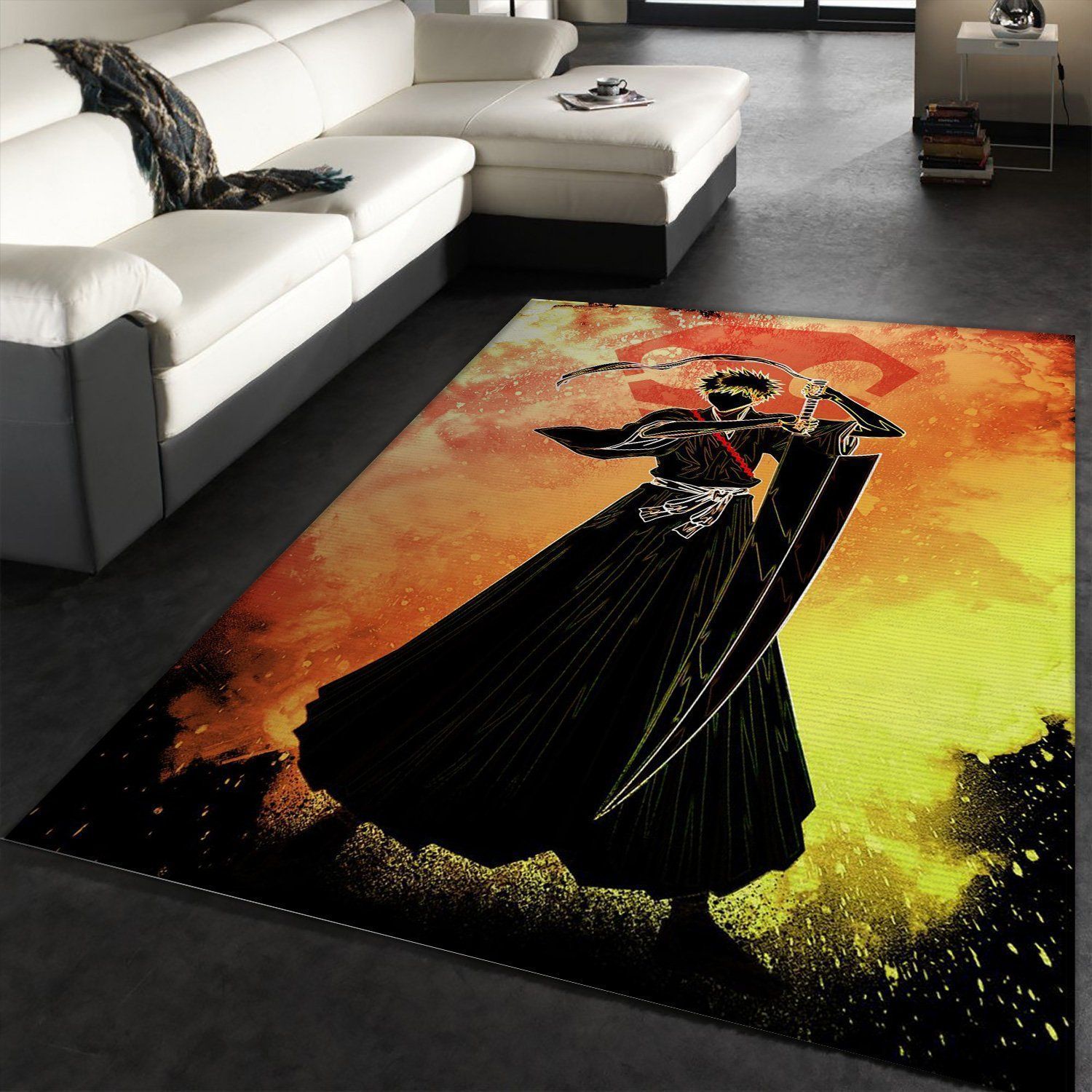 Soul Of The Shinigami Manga Hero Area Rug, Living room and bedroom Rug, Family Gift US Decor - Indoor Outdoor Rugs