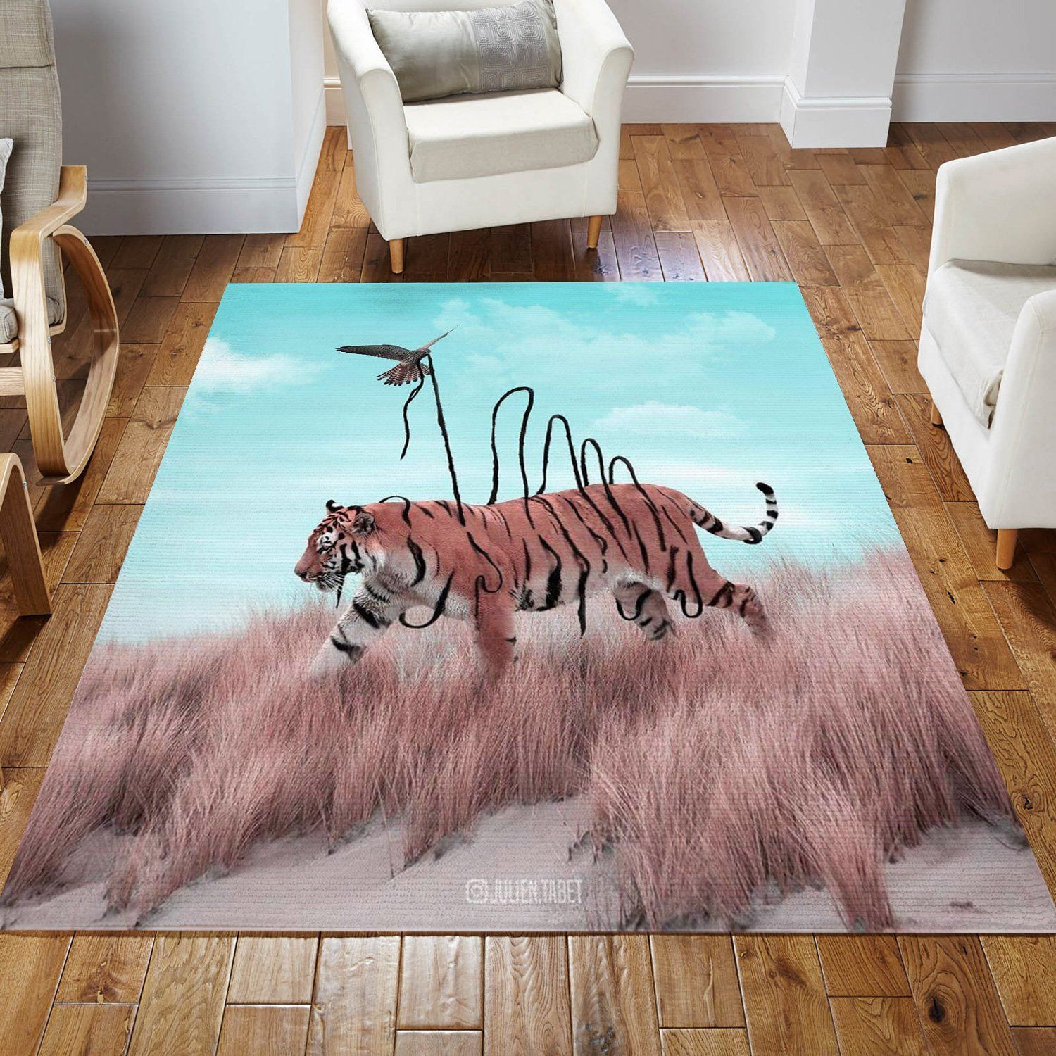 Tiger Rug Bedroom Rug Home Decor Floor Decor - Indoor Outdoor Rugs