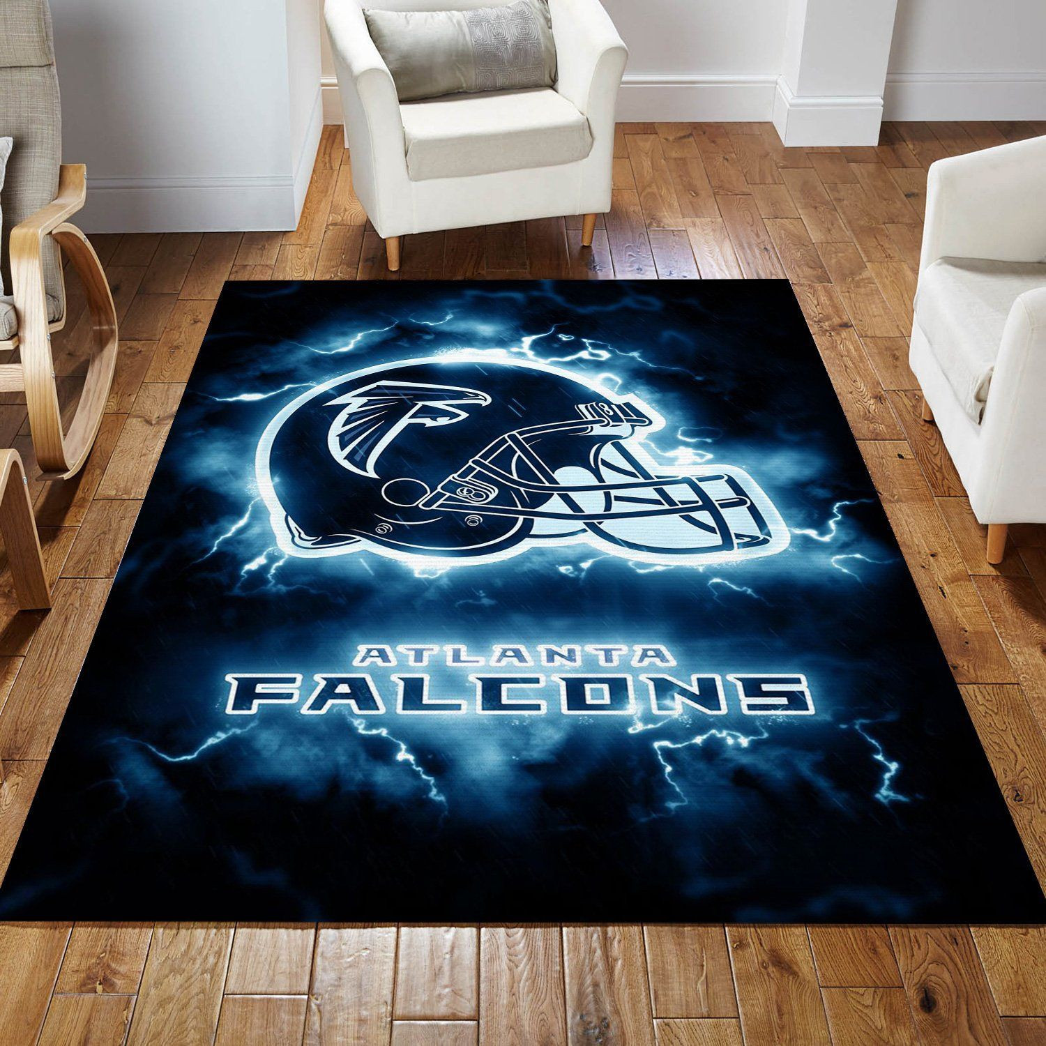 Atlanta Falcons NFL Rug Bedroom Rug Home Decor Floor Decor - Indoor Outdoor Rugs