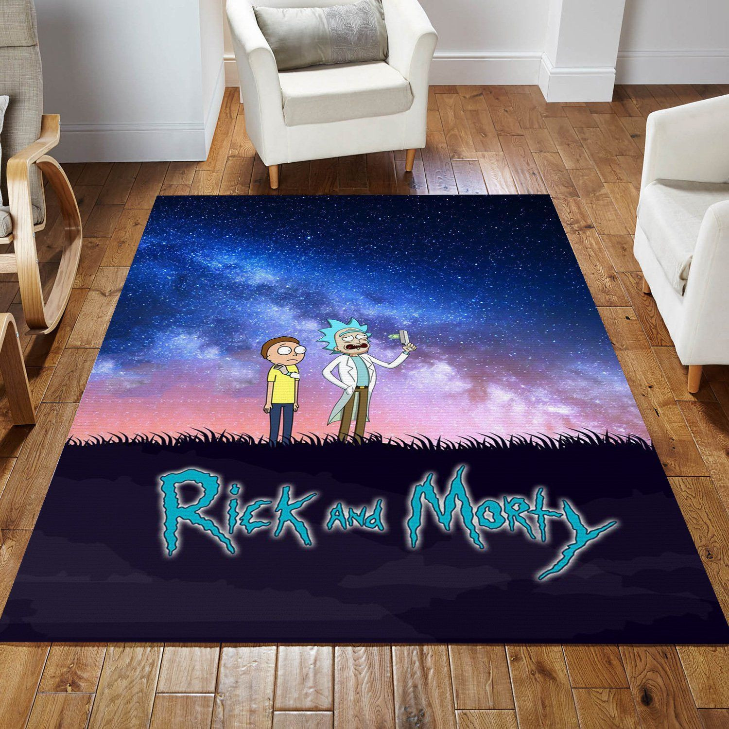 Rick And Morty Area Rug For Christmas Living Room Rug Home Decor Floor Decor - Indoor Outdoor Rugs