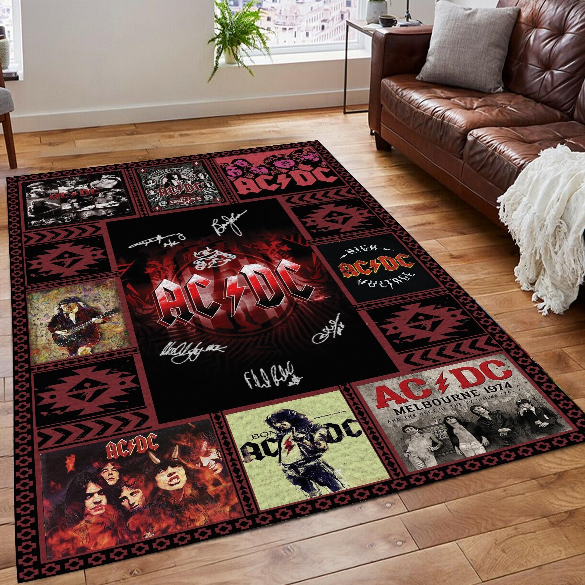 Peaceful Place Ac Dc Area Rug Living Room Rug Home US Decor - Indoor Outdoor Rugs