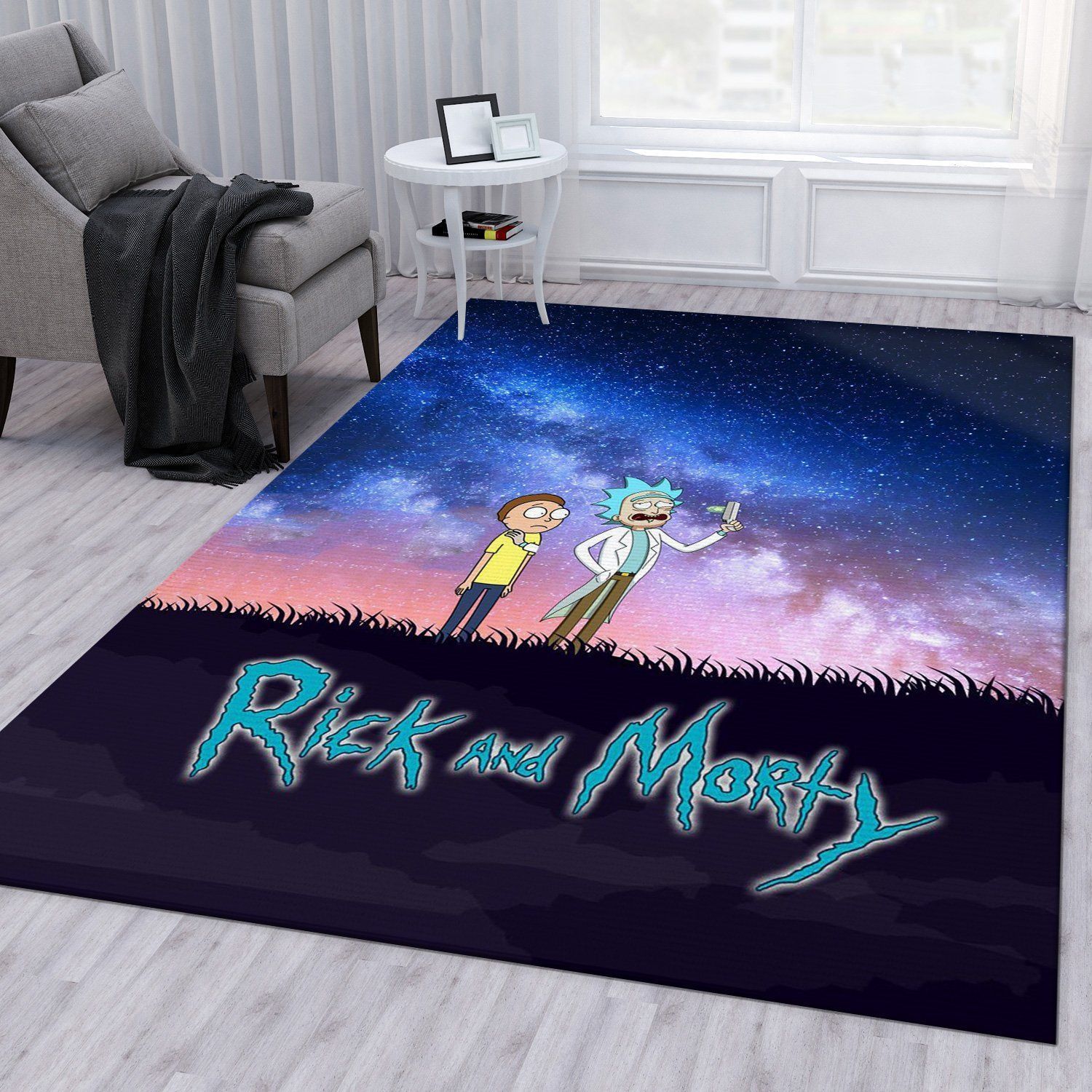 Rick And Morty Area Rug For Christmas Living Room Rug Home Decor Floor Decor - Indoor Outdoor Rugs