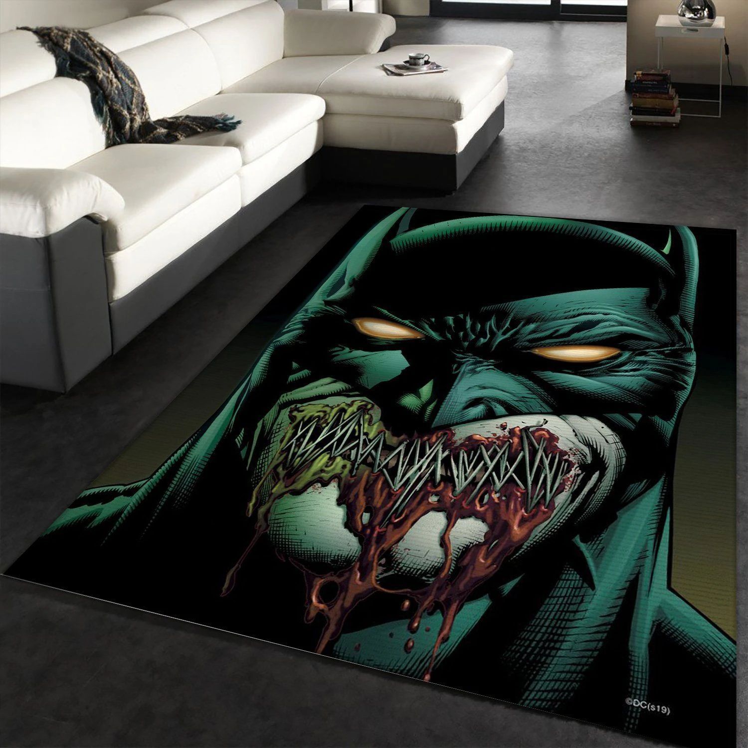 Evil Bat Area Rug Carpet, Living Room Rug, Home US Decor - Indoor Outdoor Rugs