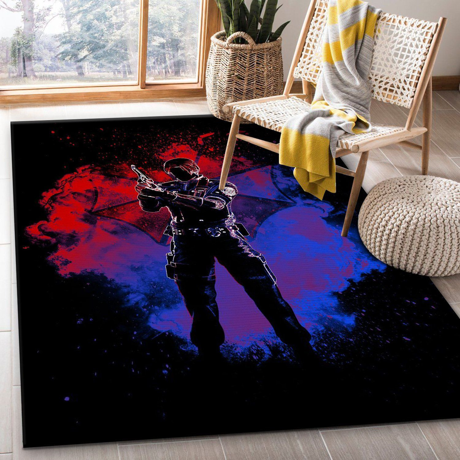 Soul Of The Rookie Cop Area Rug For Christmas, Bedroom, Home Decor Floor Decor - Indoor Outdoor Rugs