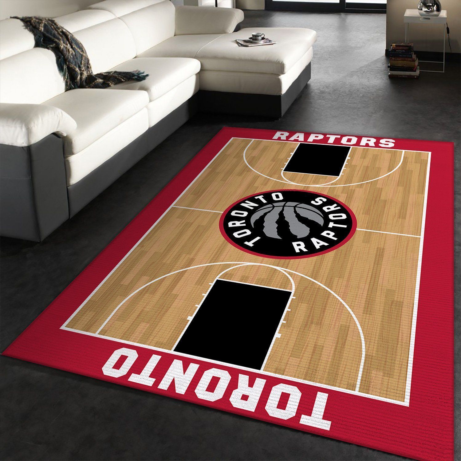 Toronto Raptors Nba Rug Room Carpet Sport Custom Area Floor Home Decor - Indoor Outdoor Rugs