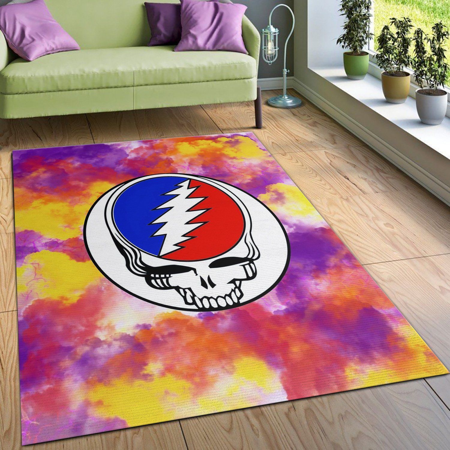 Grateful Dead Area Rug Carpet Living Room Rug US Gift Decor - Indoor Outdoor Rugs