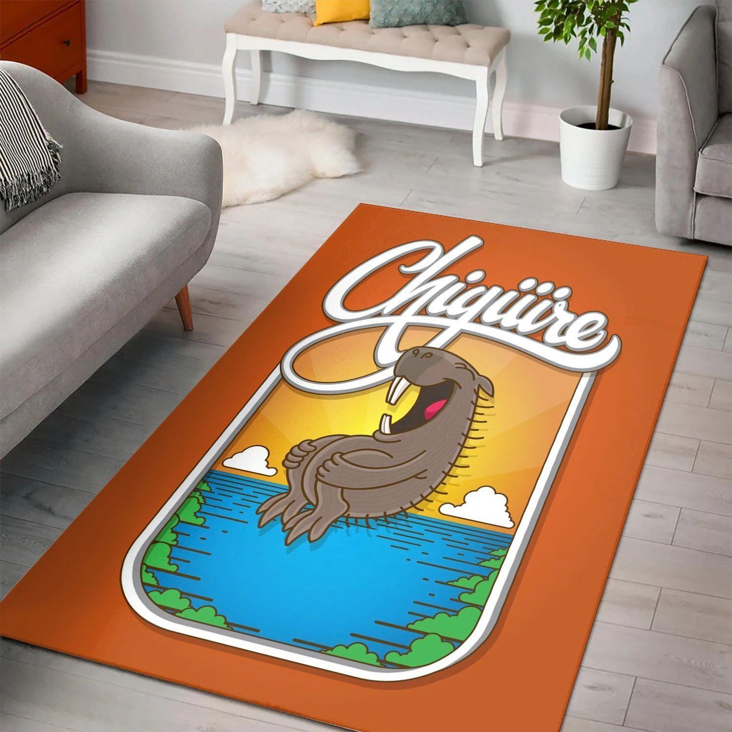 Chiguire  Area Rug ,  Christmas Gift, Floor Decor Home Decor - Indoor Outdoor Rugs