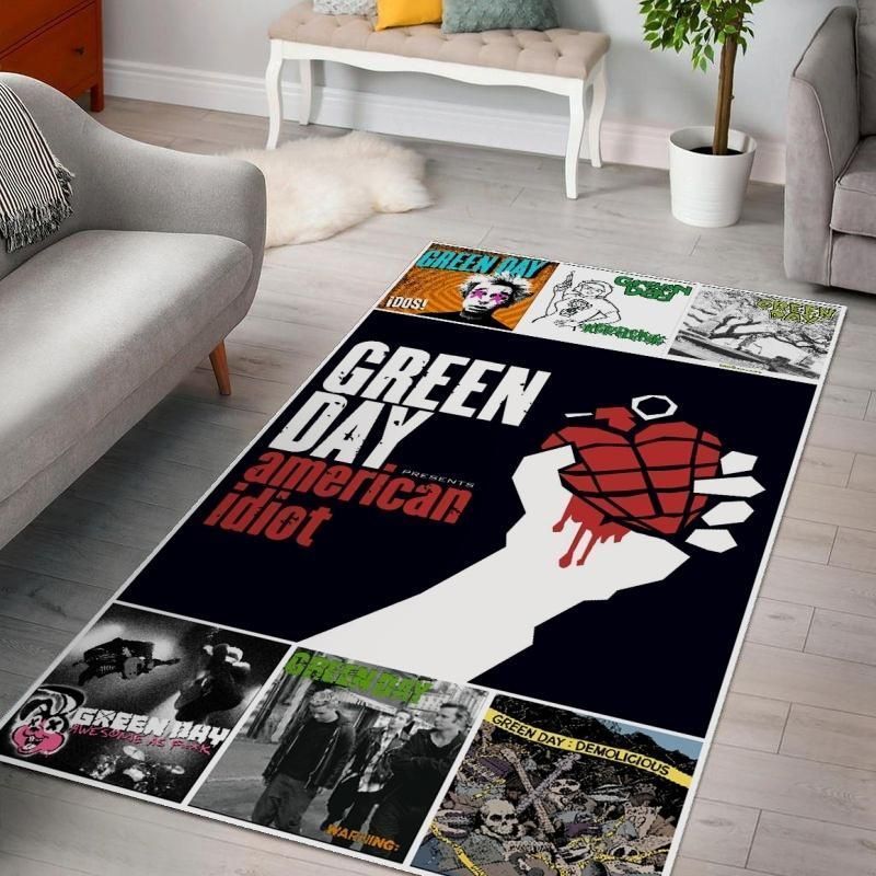 Green Day Ver 4 Rug Living Room Rug Home US Decor - Indoor Outdoor Rugs