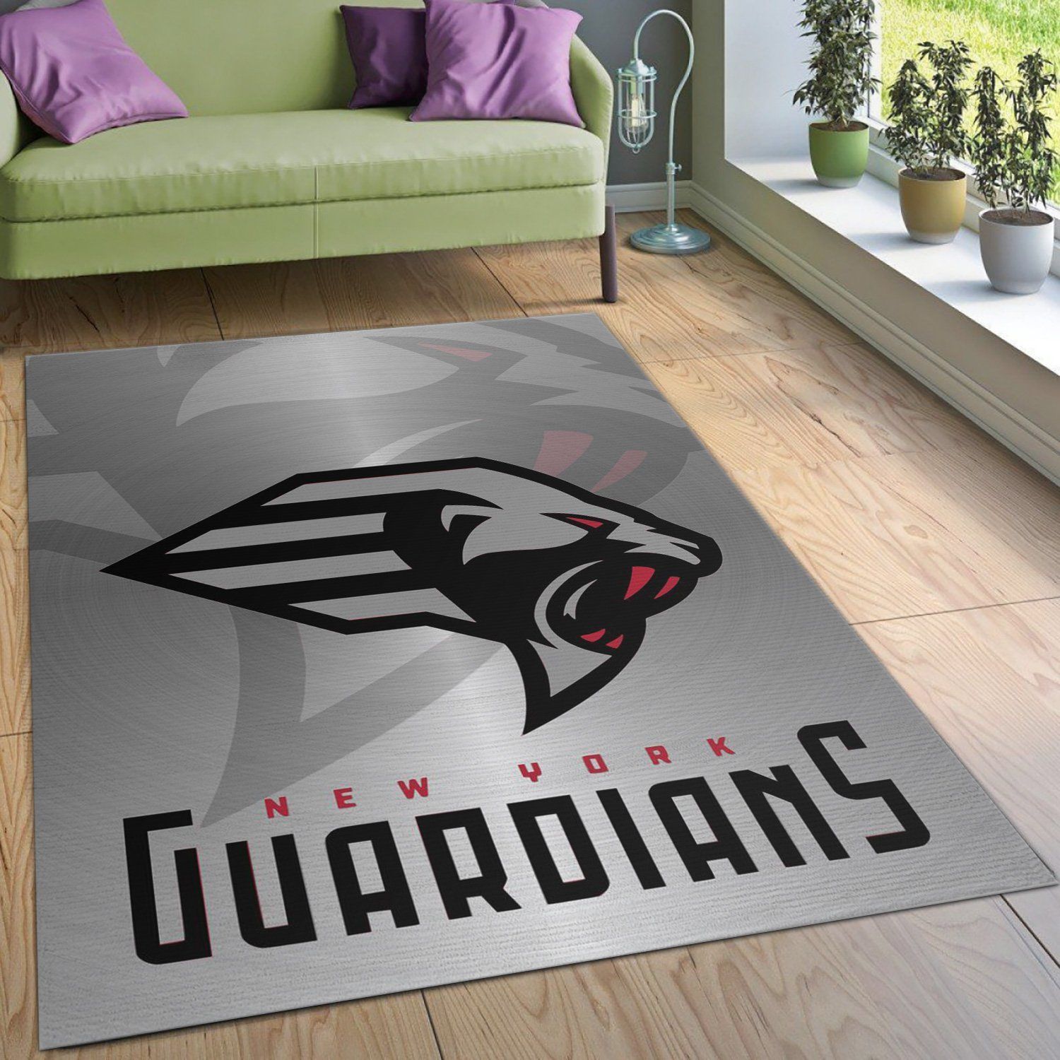 New York Guardians Xfl Nfl Area Rug Living Room Rug US Gift Decor - Indoor Outdoor Rugs