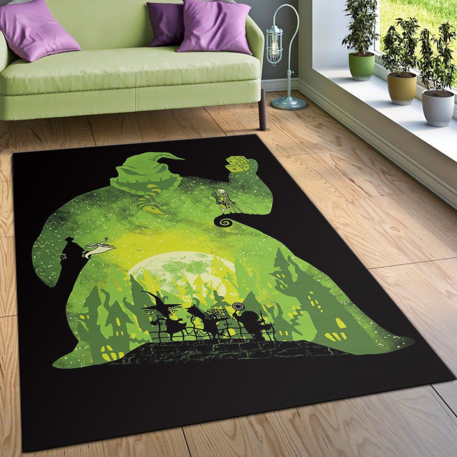 Evil Boogeyman Area Rug For Christmas, Bedroom, Family Gift US Decor - Indoor Outdoor Rugs