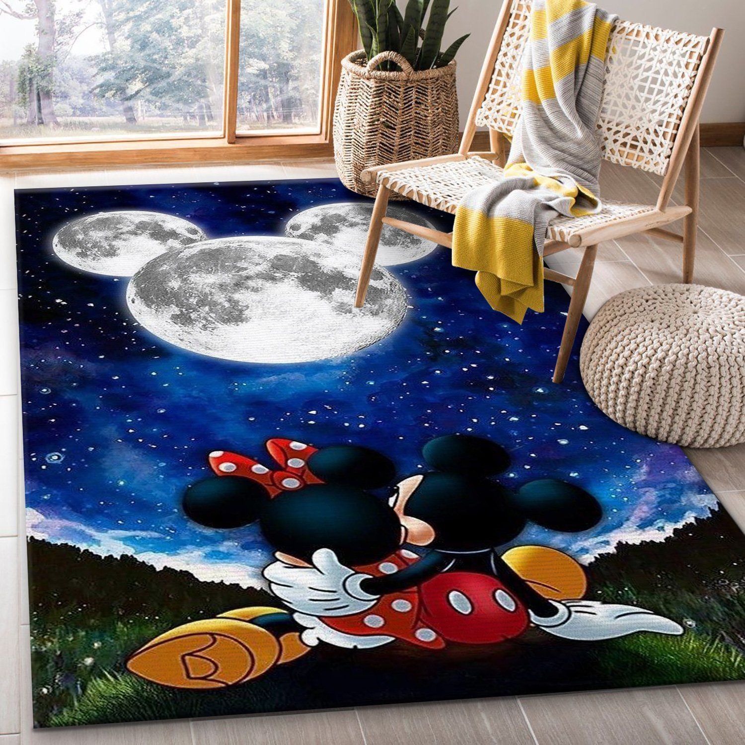 Mickey Mouse Area Rug Christmas Gift Disney Carpet B110924 Floor Decor The US Decor - Indoor Outdoor Rugs