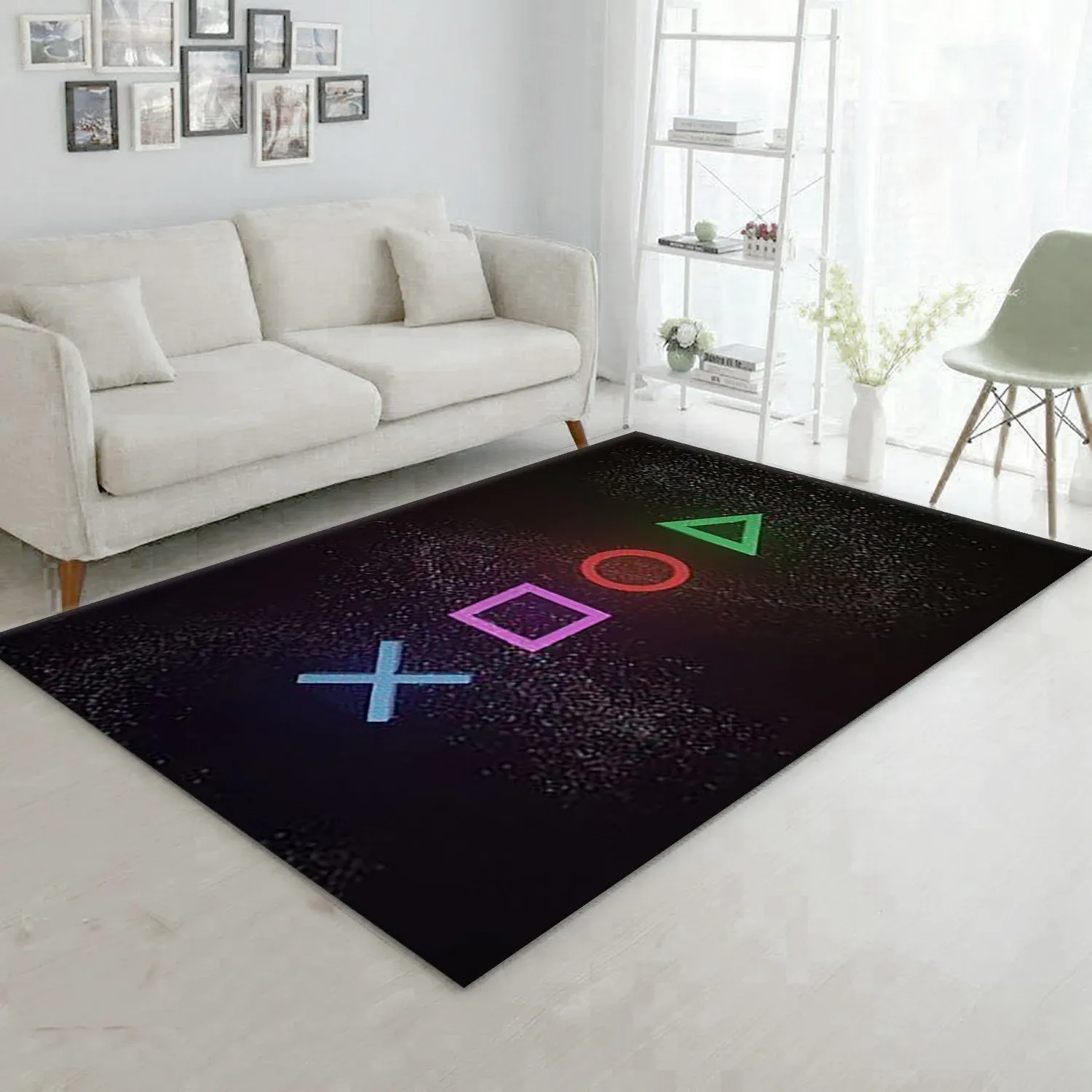 Playstation V50 Area Rug For Gift Living Room Rug Home Decor Floor Decor - Indoor Outdoor Rugs