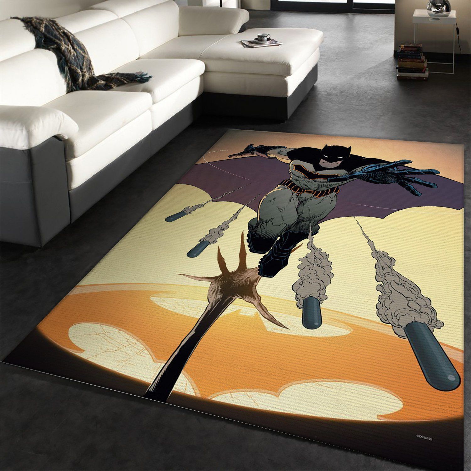 The Bat By Greg Capullo Area Rug Carpet, Kitchen Rug, Christmas Gift US Decor - Indoor Outdoor Rugs