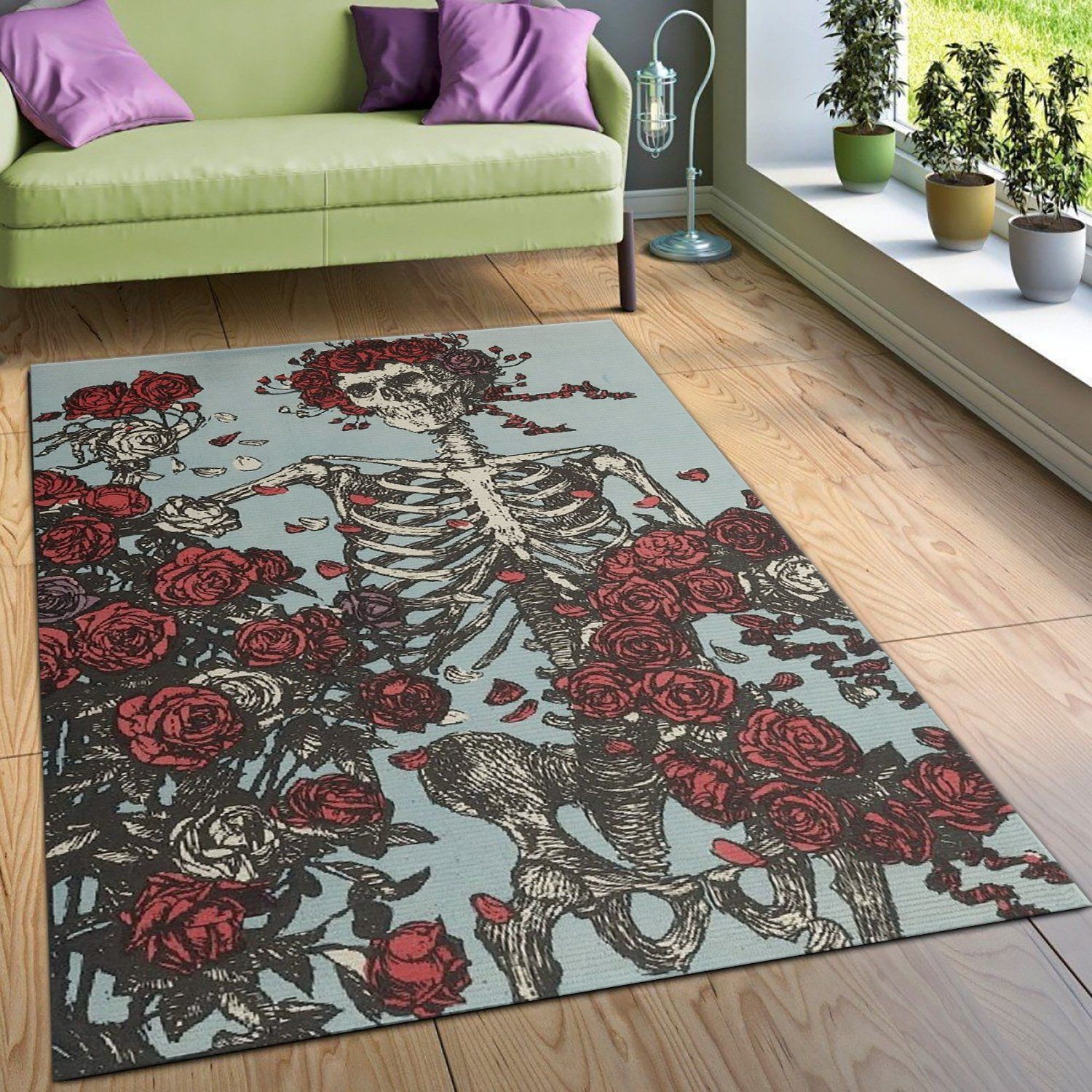 Grateful Dead Area Rug For Christmas Living Room Rug Christmas Gift US Decor - Indoor Outdoor Rugs