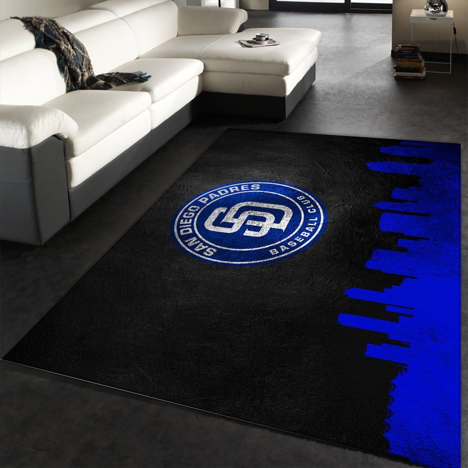 San Diego Padres Skyline Area Rug Carpet, Kitchen Rug, Christmas Gift US Decor - Indoor Outdoor Rugs