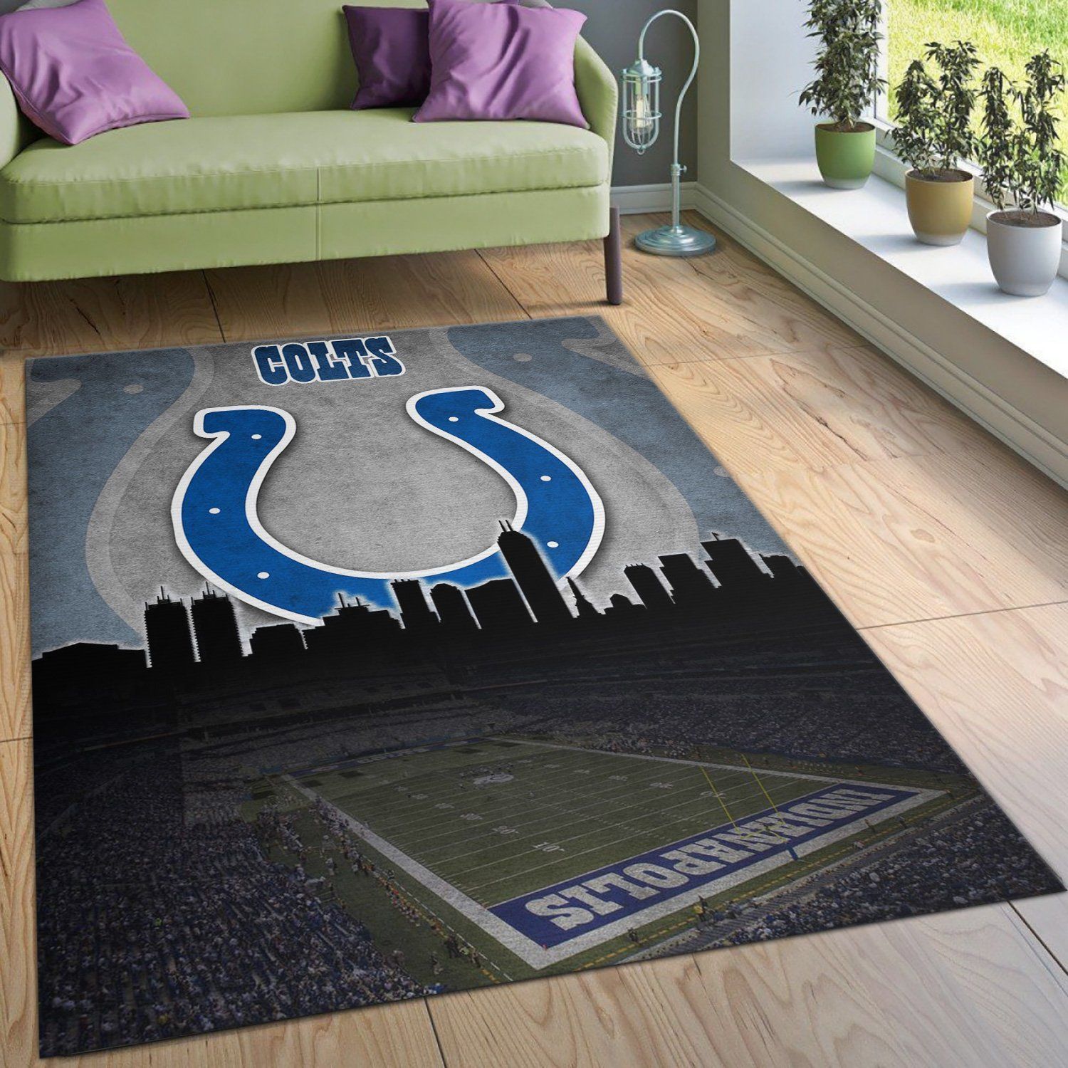 Indianapolis Colts NFL Rug Living Room Rug Home US Decor - Indoor Outdoor Rugs