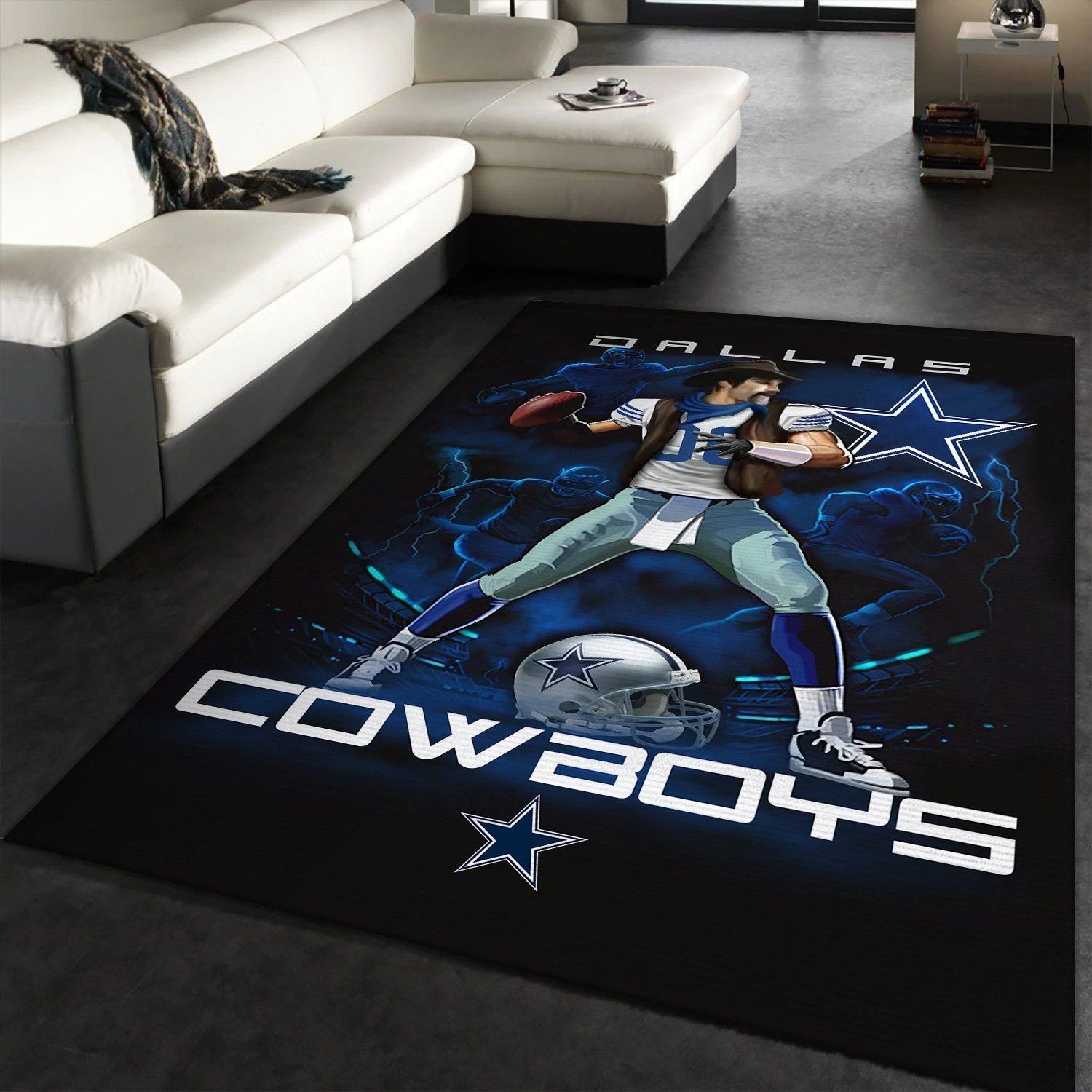 Dallas Cowboys Area Rug Christmas Rug B130806 Floor Decor The US Decor - Indoor Outdoor Rugs