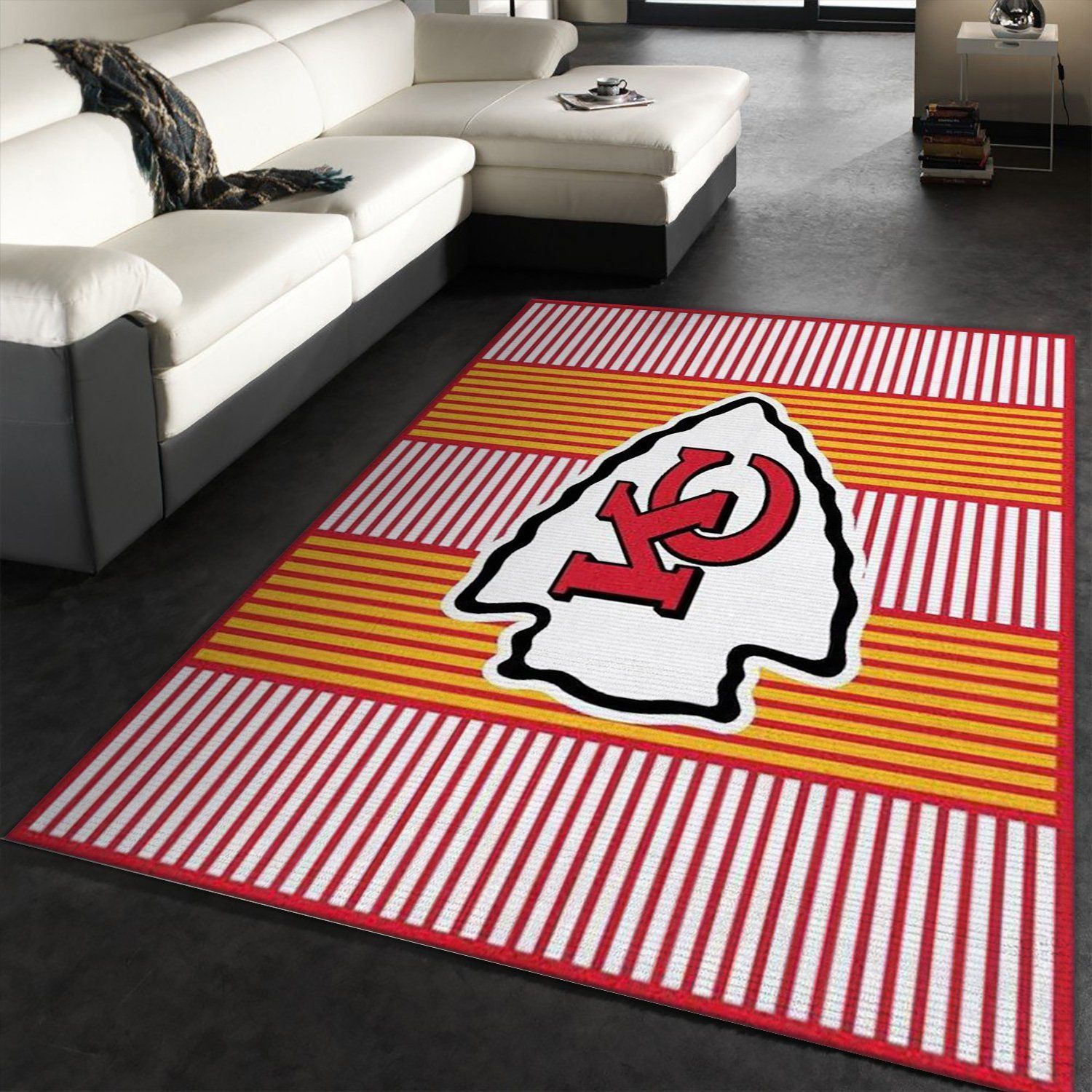 Kansas City Chiefs Imperial Champion Rug NFL Area Rug, Living Room Rug, Christmas Gift US Decor - Indoor Outdoor Rugs