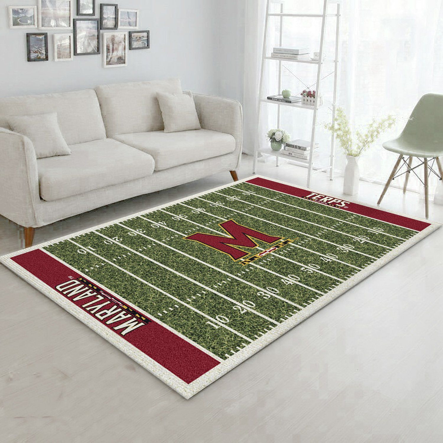 College Maryland NFL Team Logo Area Rug, Living Room Rug, Home US Decor - Indoor Outdoor Rugs