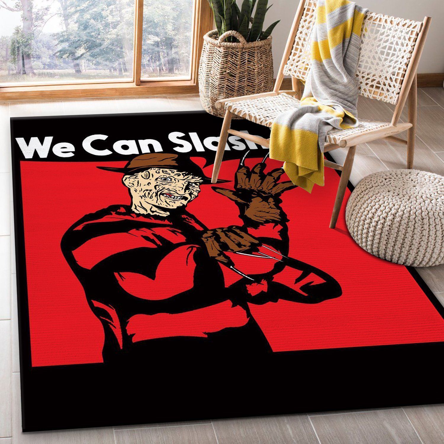 We Can Slash It Area Rug, Living room and bedroom Rug, Christmas Gift US Decor - Indoor Outdoor Rugs