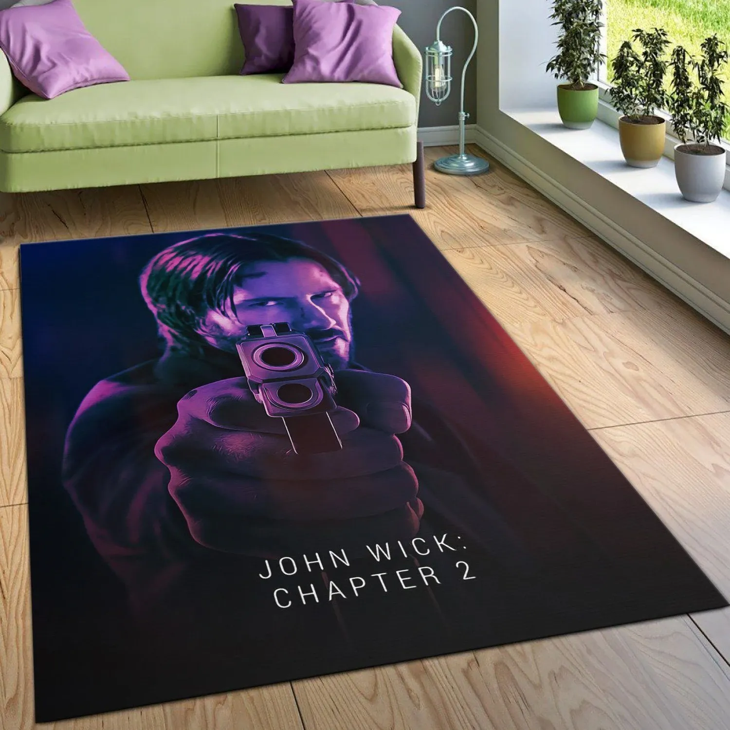 John Wick Chapter 2 Rug Art Painting Movie Rugs Home Decor Floor Decor - Indoor Outdoor Rugs