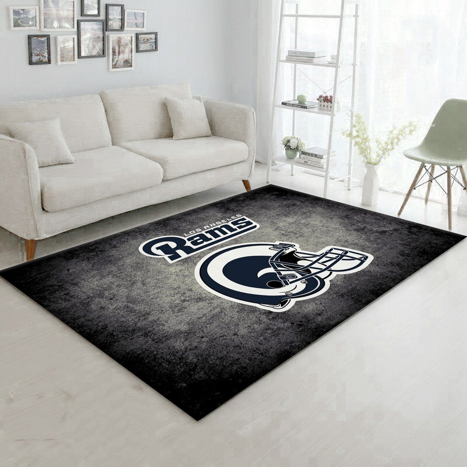 Los Angeles Rams Imperial Distressed Rug NFL Area Rug For Christmas, Living Room Rug, Home US Decor - Indoor Outdoor Rugs