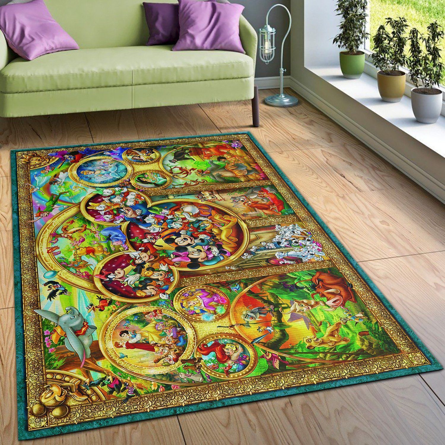 Disney Characters Area Rugs Living Room Carpet DCT71201 Local Brands Floor Decor The US Decor - Indoor Outdoor Rugs