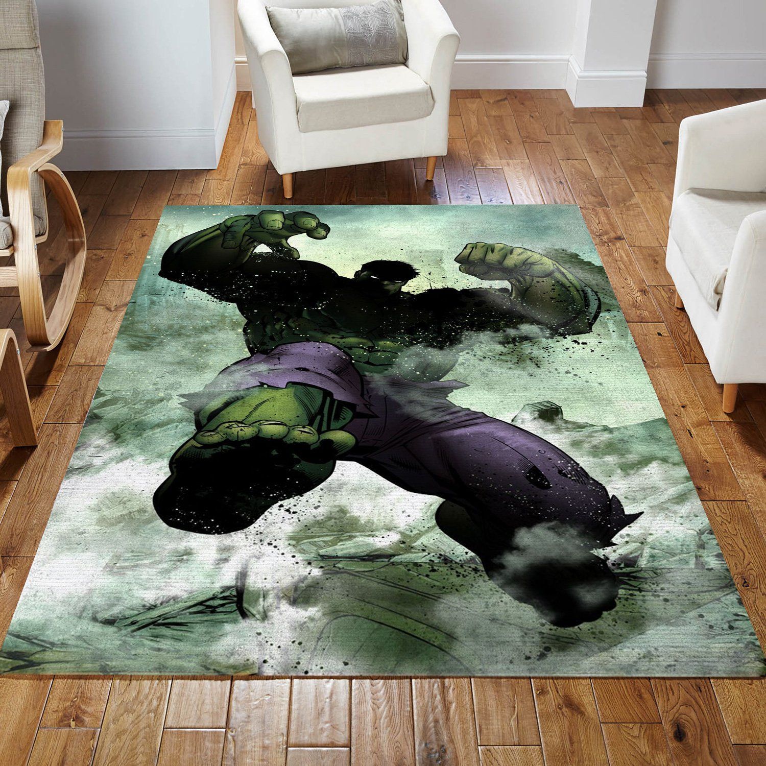 Hulk Area Rug Living Room Rug Home US Decor - Indoor Outdoor Rugs