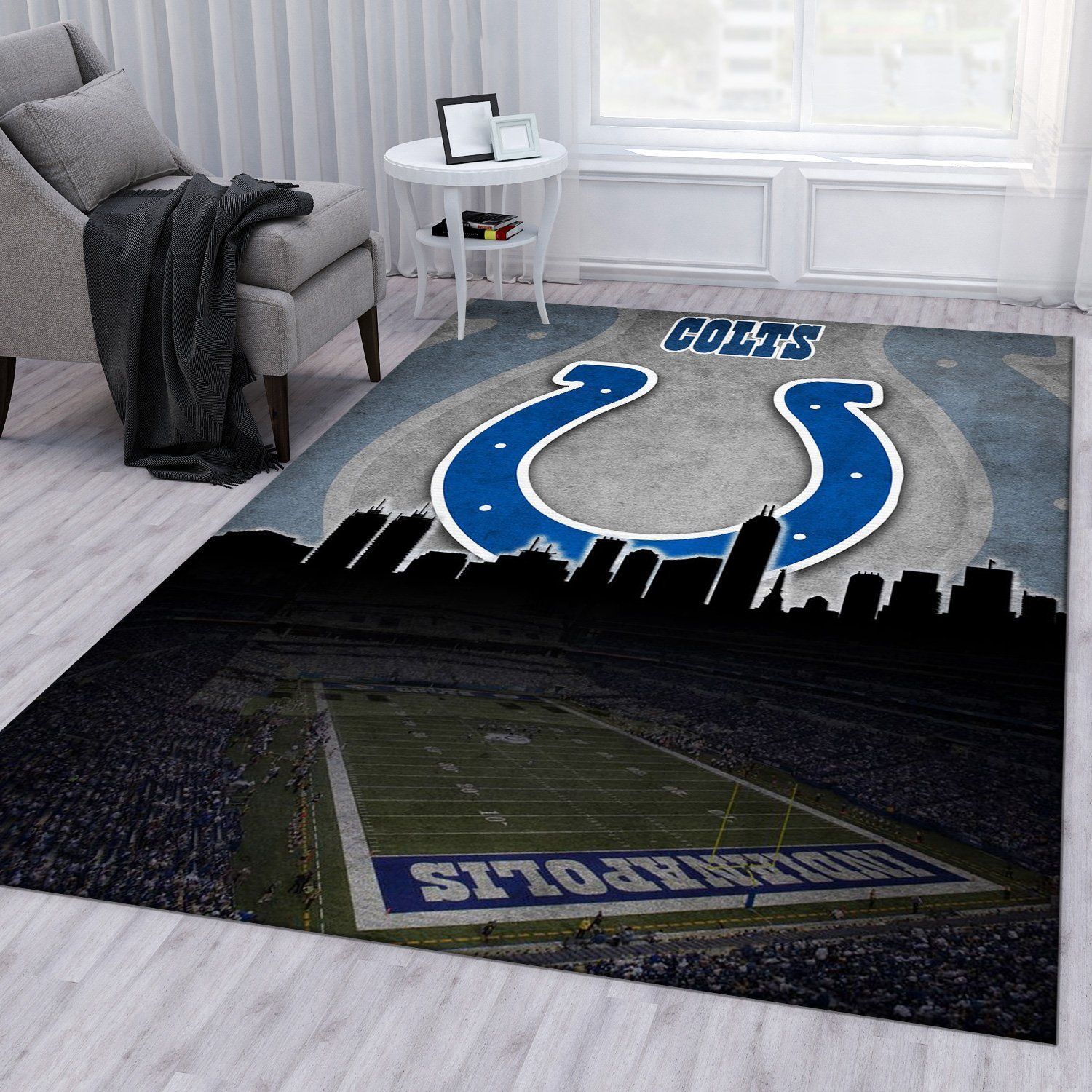 Indianapolis Colts NFL Rug Living Room Rug Home US Decor - Indoor Outdoor Rugs