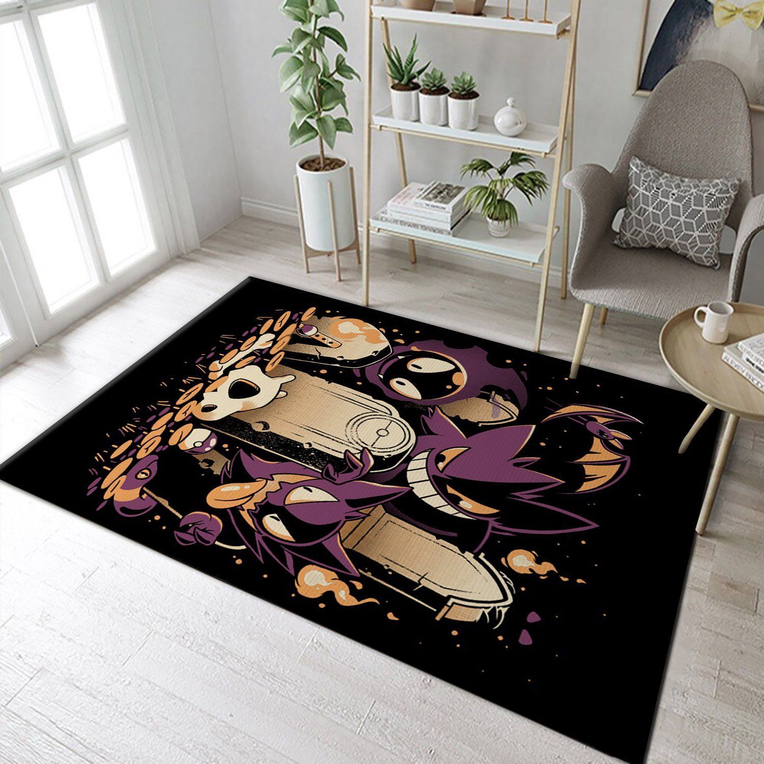 Ghosties Area Rug, Living Room Rug, Floor Decor - Indoor Outdoor Rugs