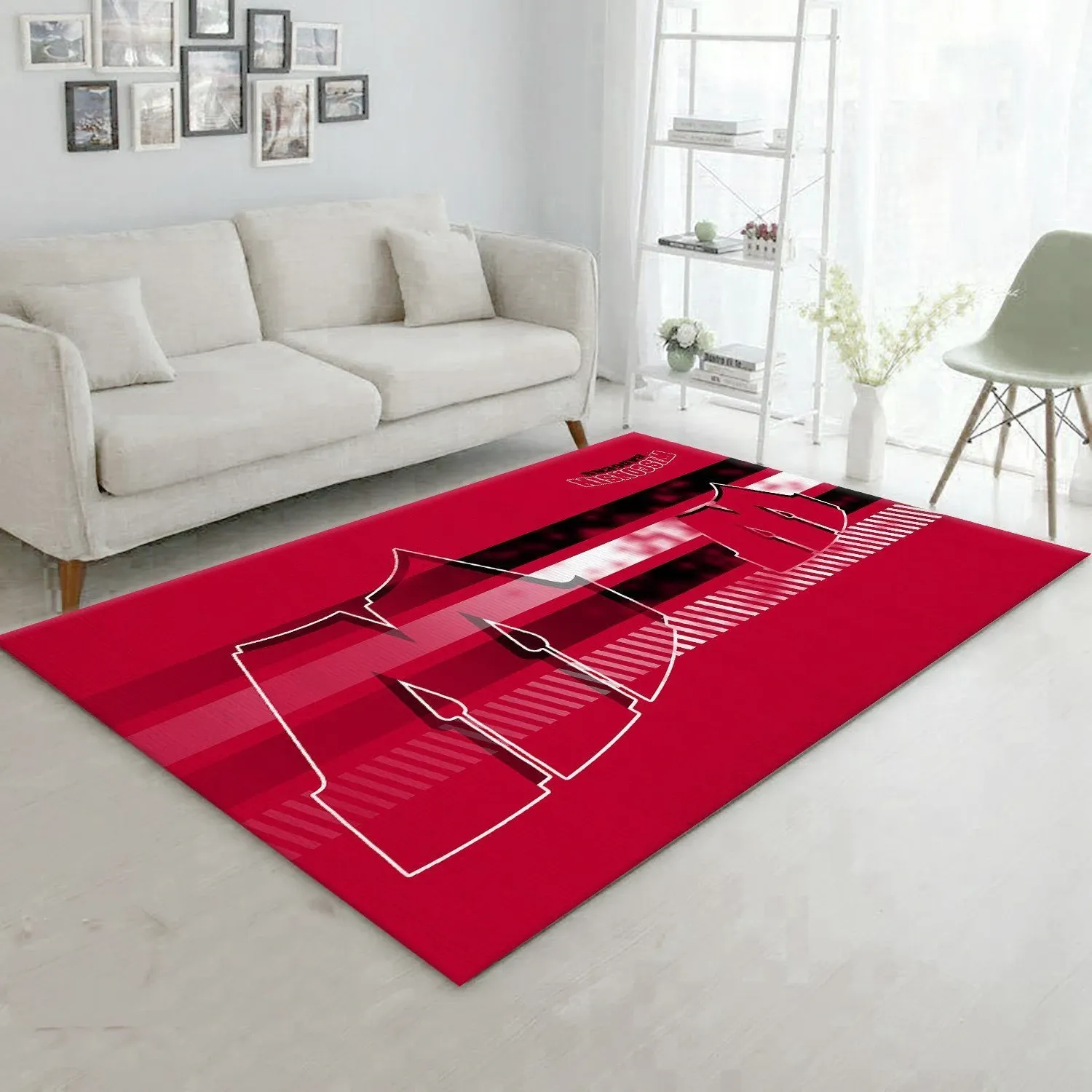 Wisconsin Badgers NCAA Rug Room Carpet Sport Custom Area Floor Home Decor - Indoor Outdoor Rugs