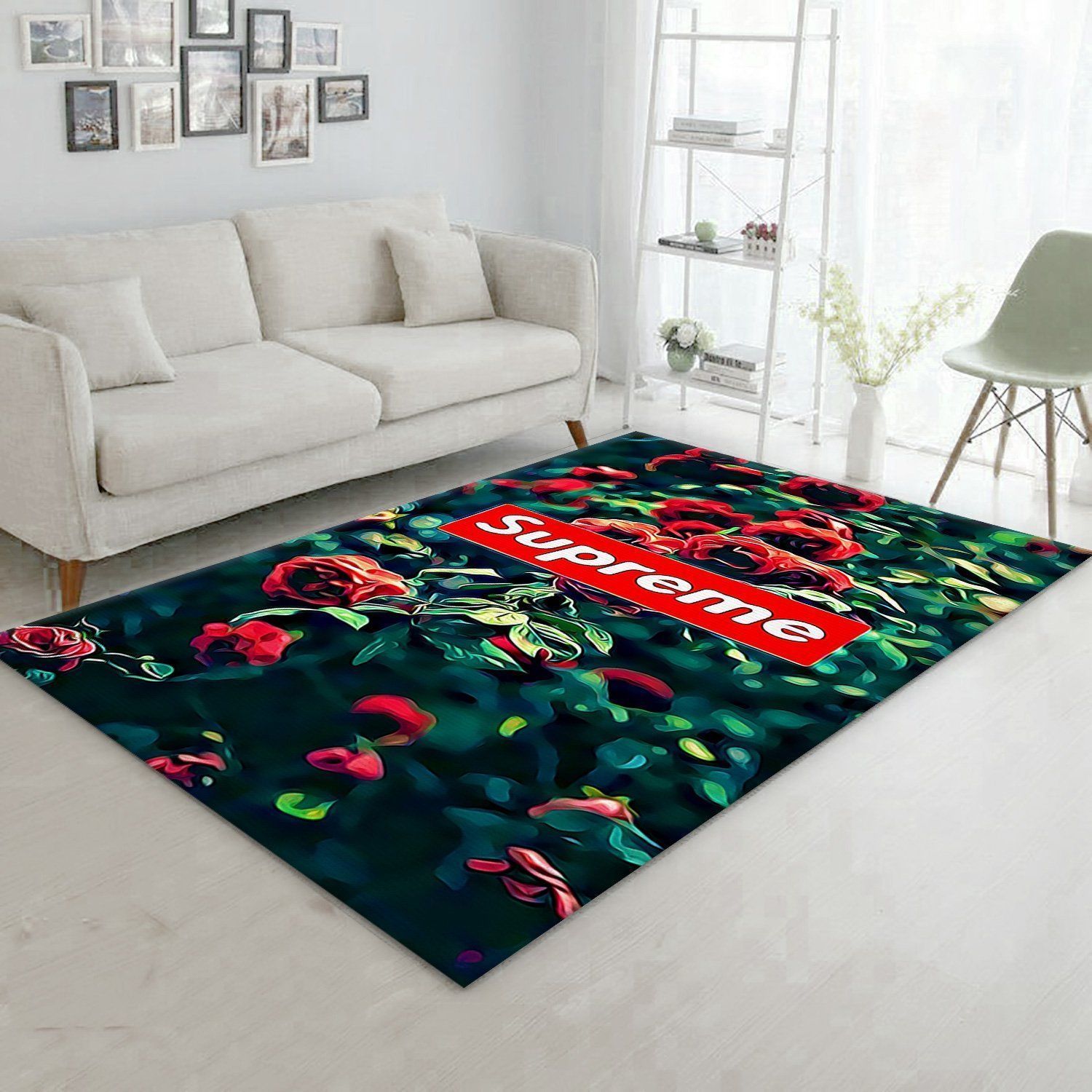 Supreme Rose V2 Area Rug For Gift Bedroom Rug Home Decor Floor Decor - Indoor Outdoor Rugs