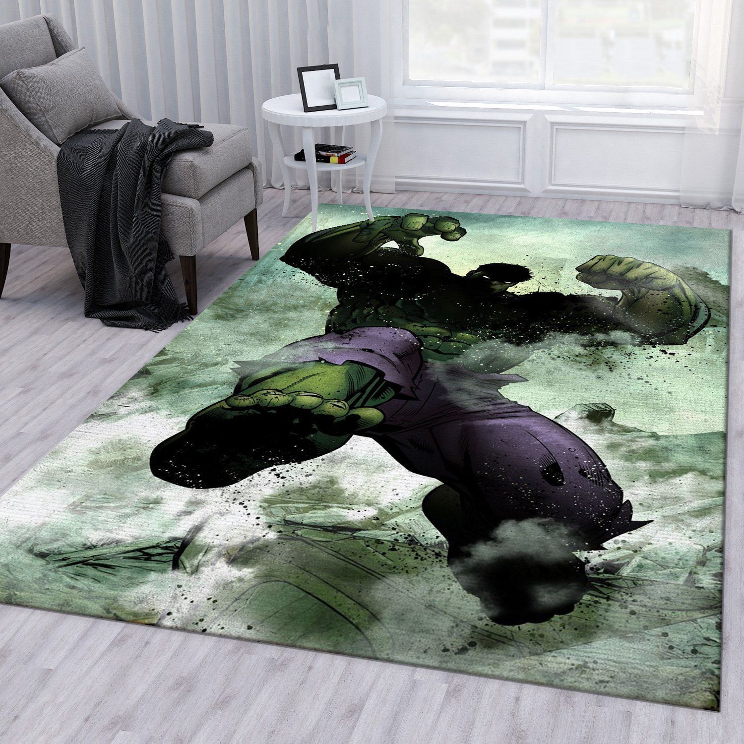 Hulk Area Rug Living Room Rug Home US Decor - Indoor Outdoor Rugs