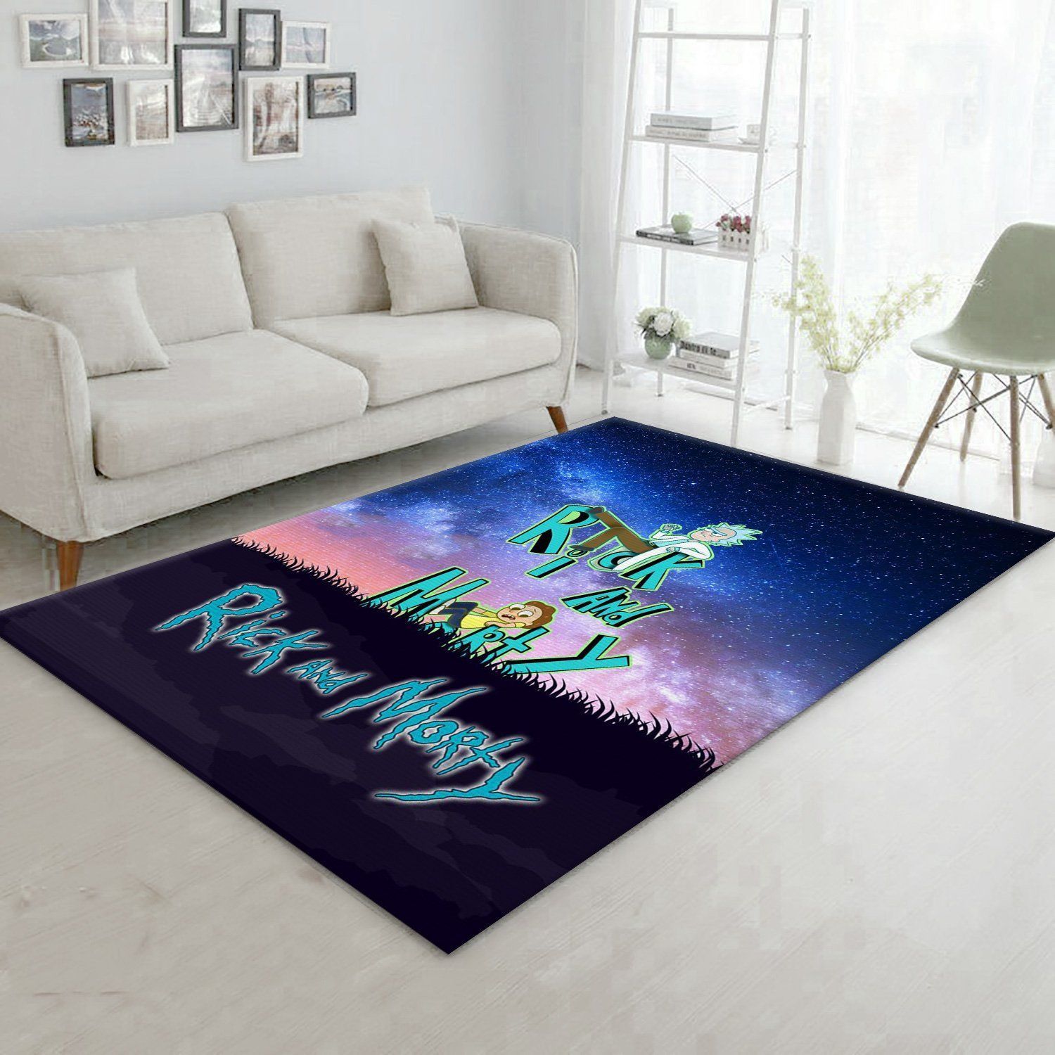 Rick And Morty Area Rug For Christmas Living Room Rug Home Decor Floor Decor - Indoor Outdoor Rugs