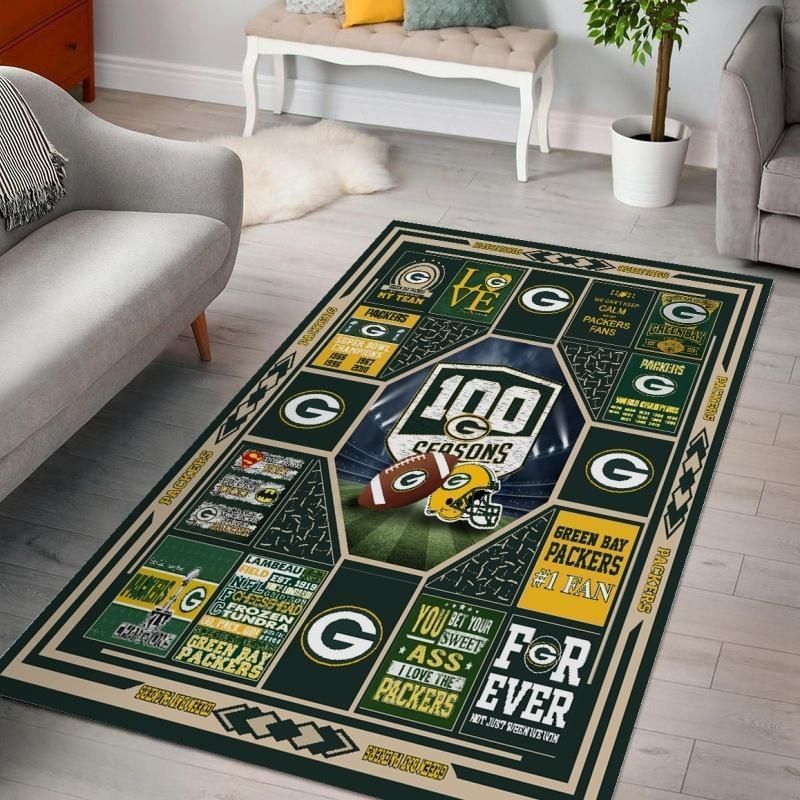 Green Bay Packers Ver 8 Area Rug For Christmas Bedroom Rug Home Decor Floor Decor - Indoor Outdoor Rugs