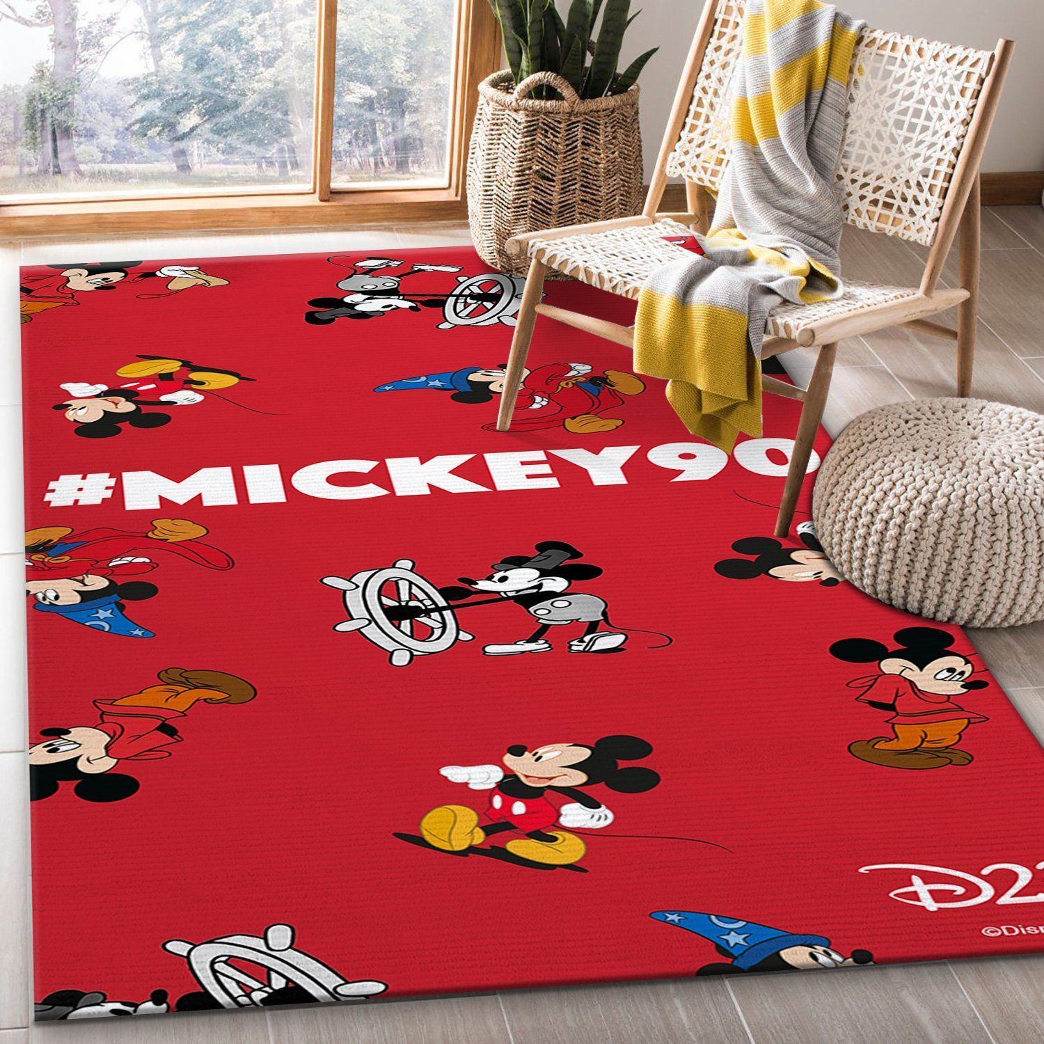 Minnie Mouse Ver1 Movie Area Rug Living Room Rug Family Gift US Decor - Indoor Outdoor Rugs