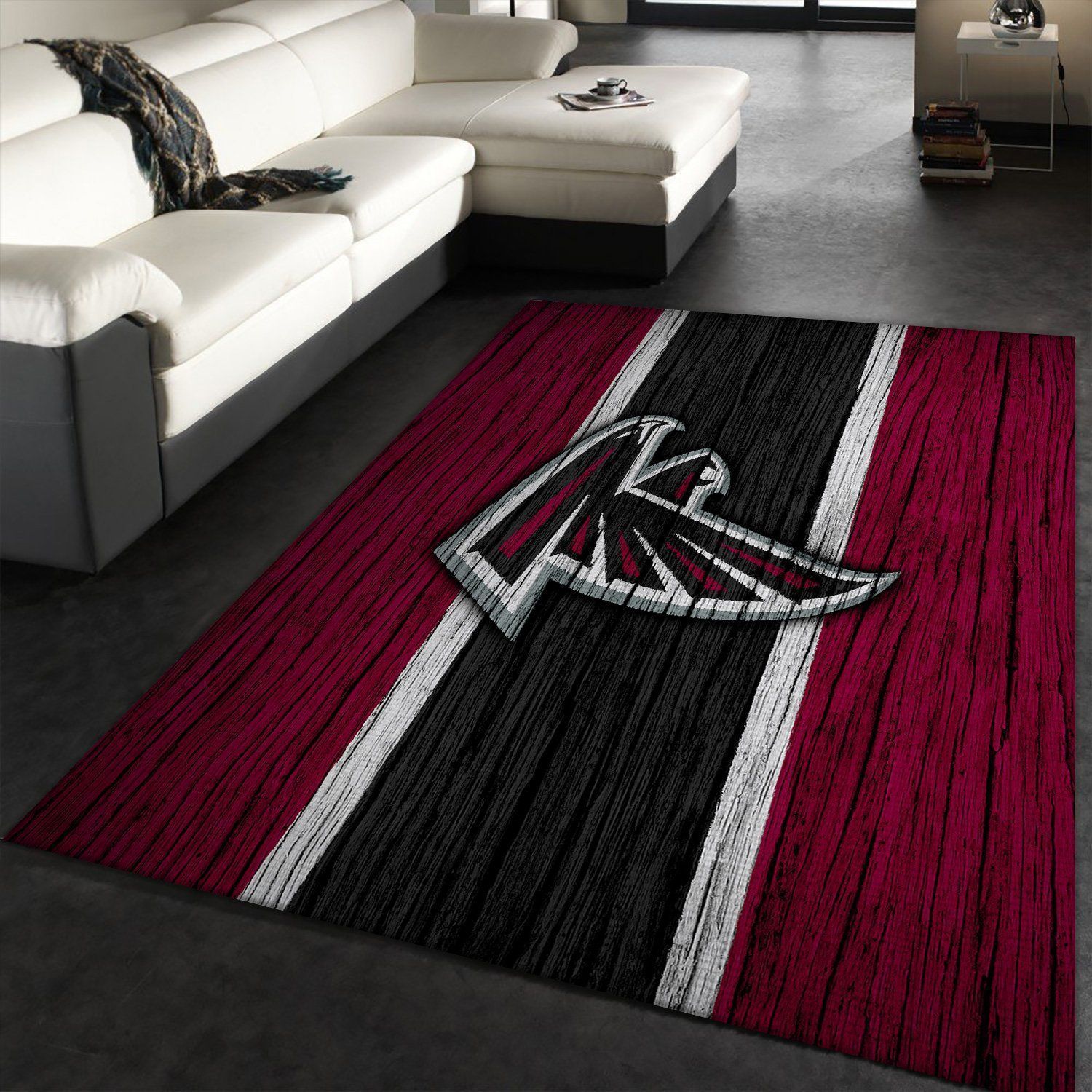 Atlanta Falcons NFL Rug Room Carpet Sport Custom Area Floor Home Decor V3 - Indoor Outdoor Rugs