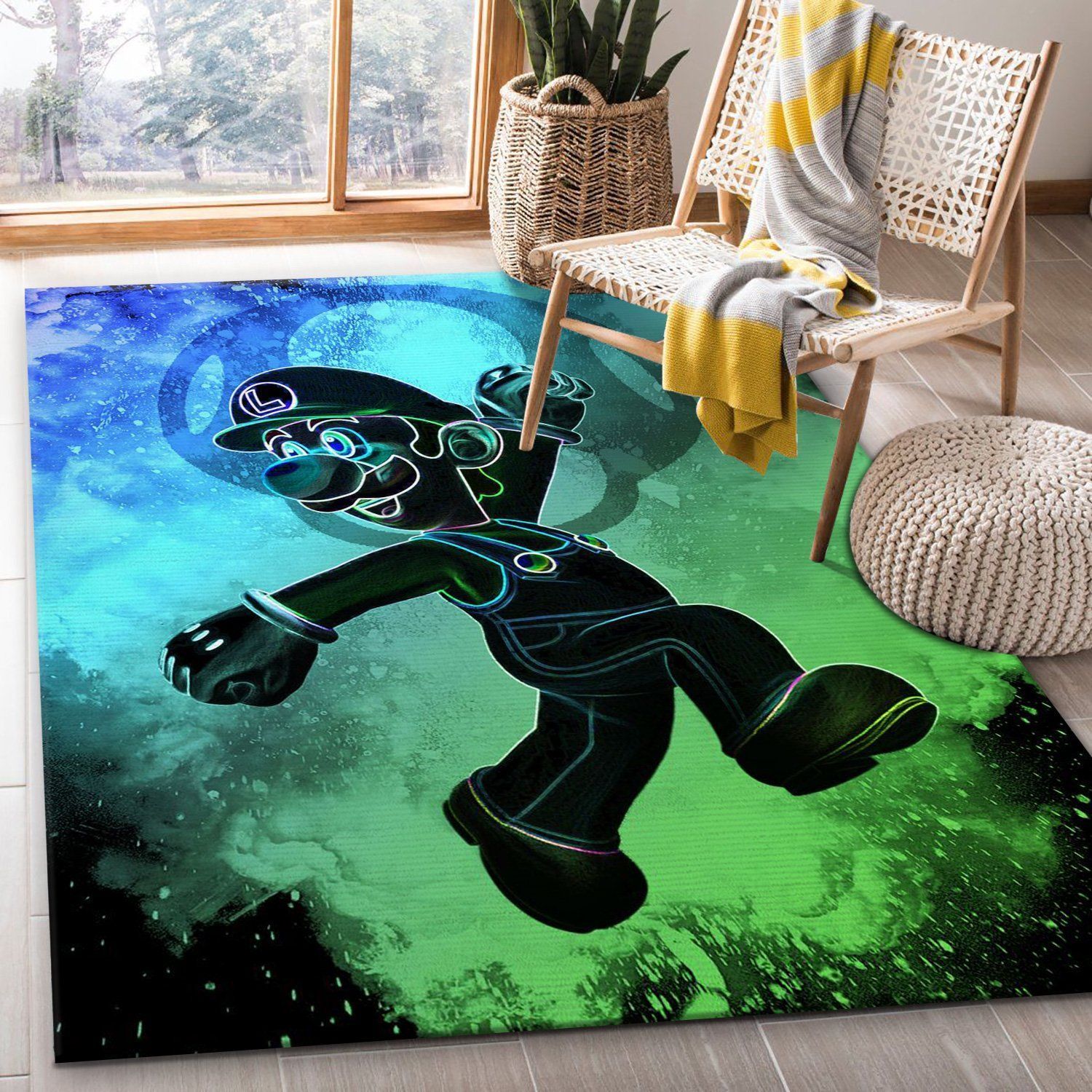 Soul Of The Green Plumber Area Rug, Gift for fans, Christmas Gift US Decor - Indoor Outdoor Rugs