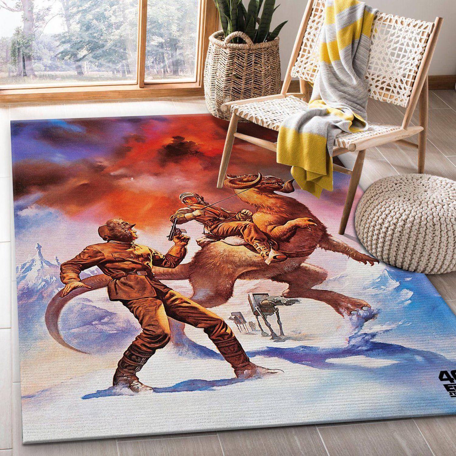 Tauntaun Star War Area Rug Carpet, Bedroom Rug, Christmas Gift US Decor - Indoor Outdoor Rugs