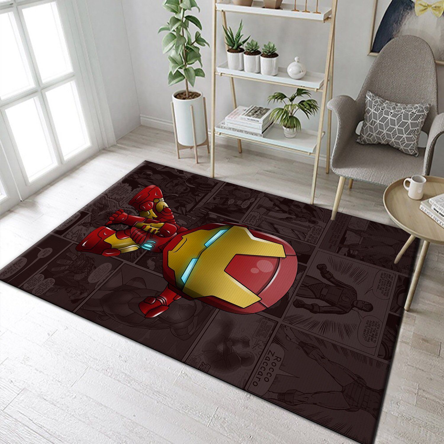 Iron Man Area Rug 19091805 Marvel Superhero Floor Decor The US Decor - Indoor Outdoor Rugs