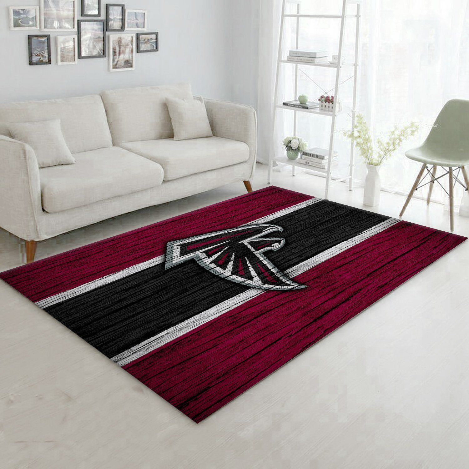 Atlanta Falcons NFL Rug Room Carpet Sport Custom Area Floor Home Decor V3 - Indoor Outdoor Rugs