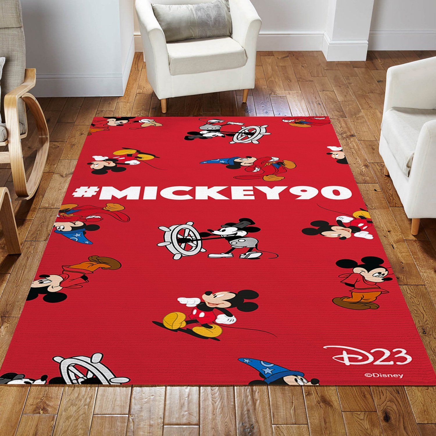 Minnie Mouse Ver1 Movie Area Rug Living Room Rug Family Gift US Decor - Indoor Outdoor Rugs