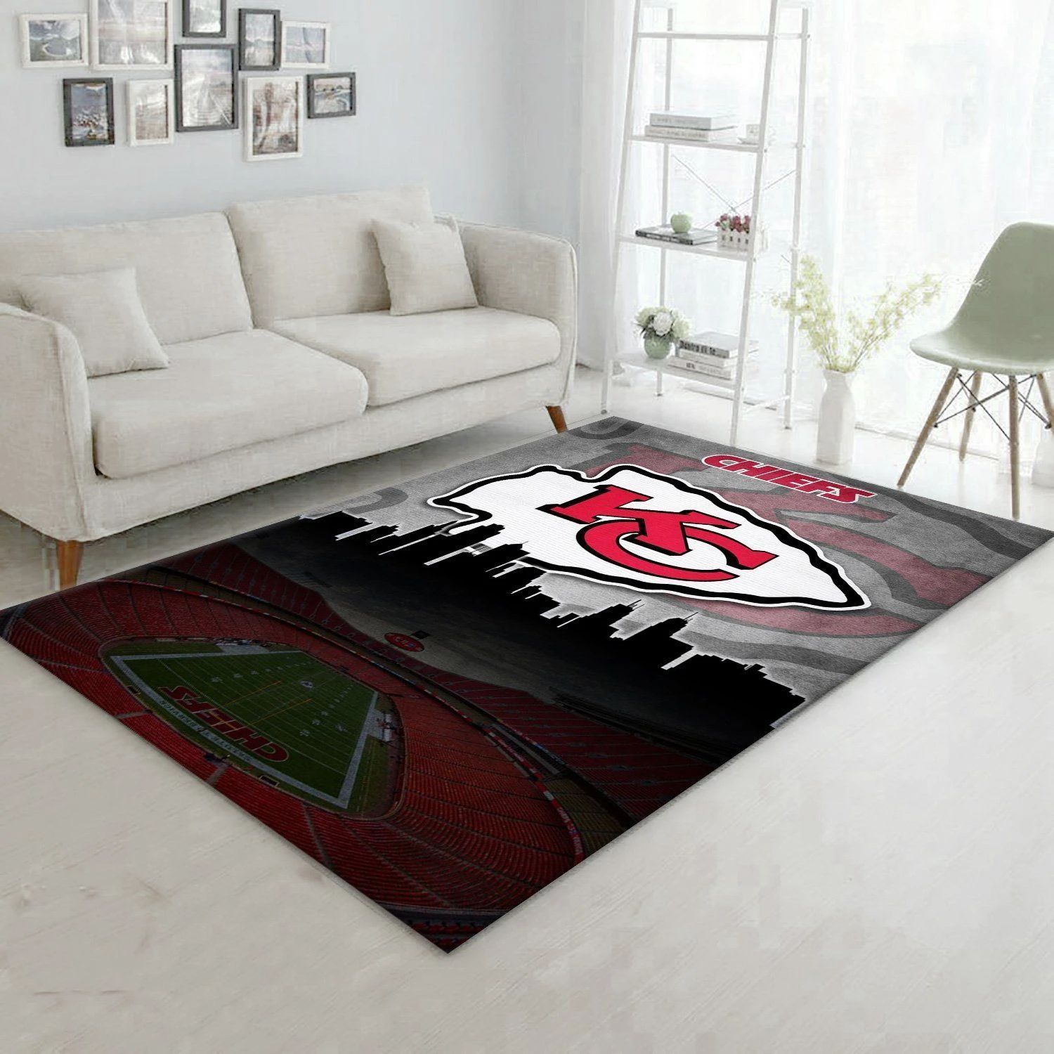 Kansas City Chiefs Nfl Area Rug For Christmas Bedroom Rug Christmas Gift US Decor - Indoor Outdoor Rugs